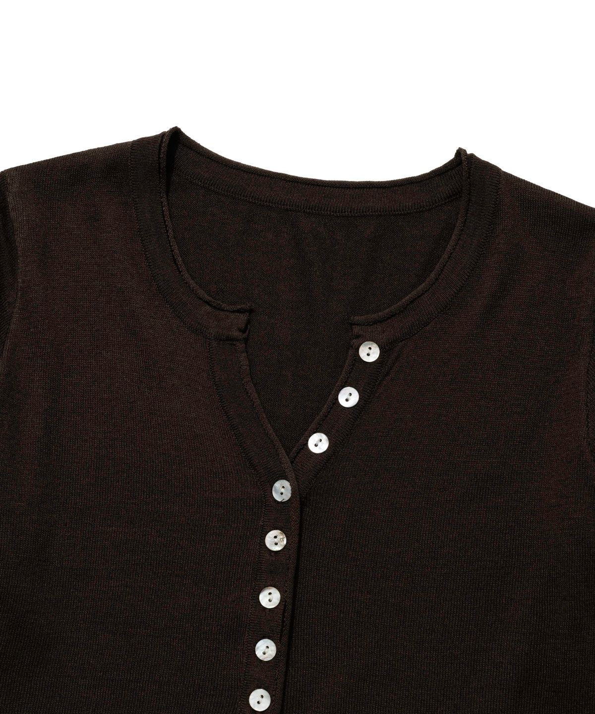 모아(MOAA) Soft Ribbed Button Knit Top 5 color