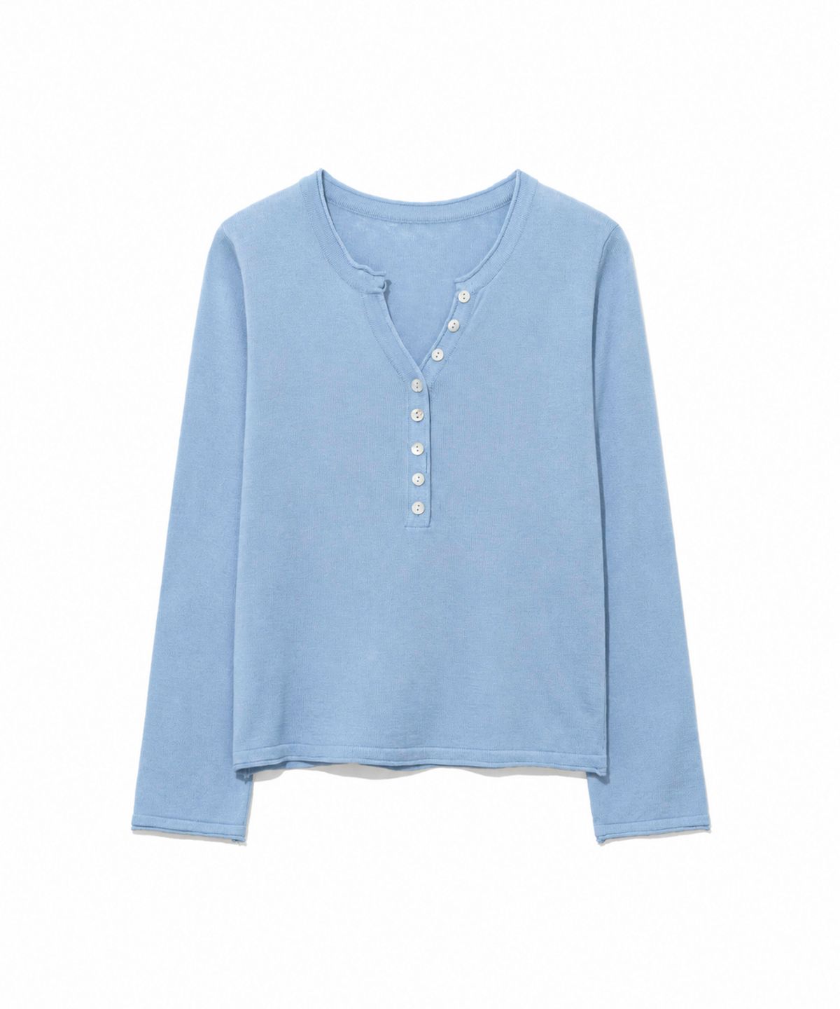 모아(MOAA) Soft Ribbed Button Knit Top 5 color