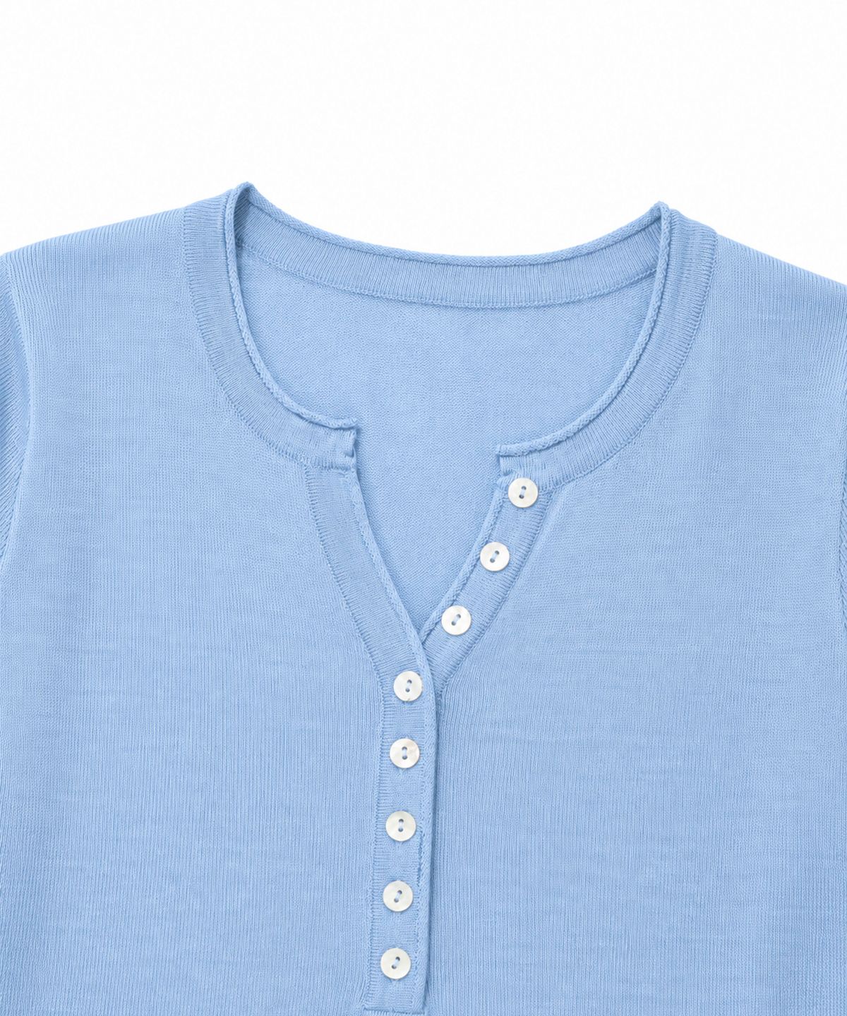 모아(MOAA) Soft Ribbed Button Knit Top 5 color