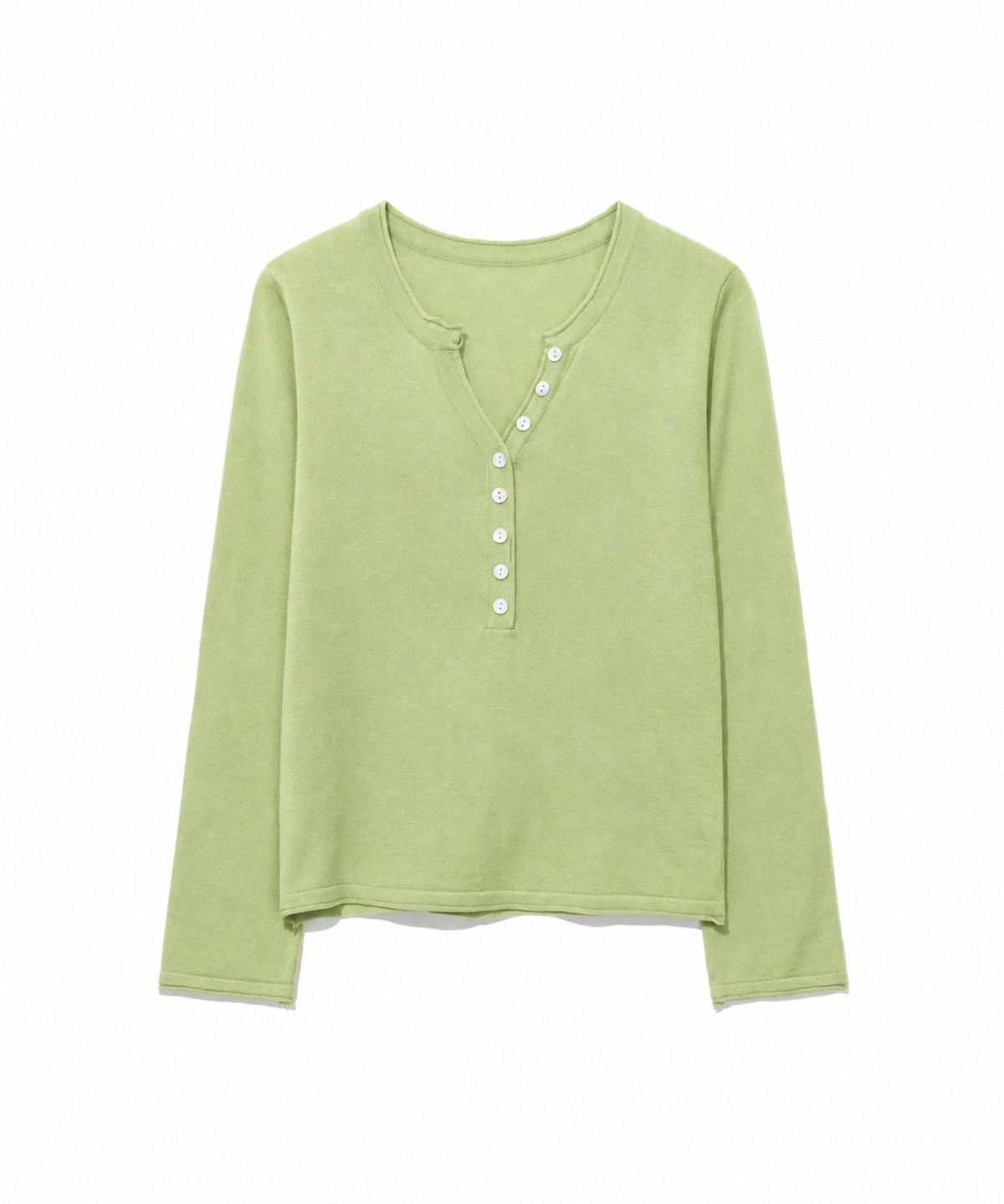 모아(MOAA) Soft Ribbed Button Knit Top 5 color