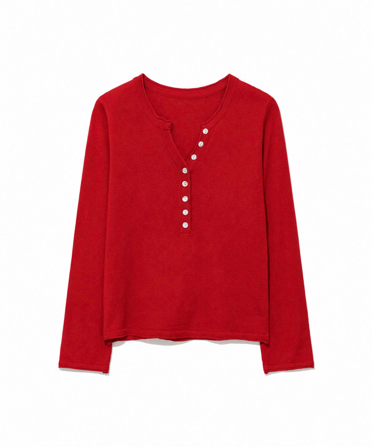 모아(MOAA) Soft Ribbed Button Knit Top 5 color