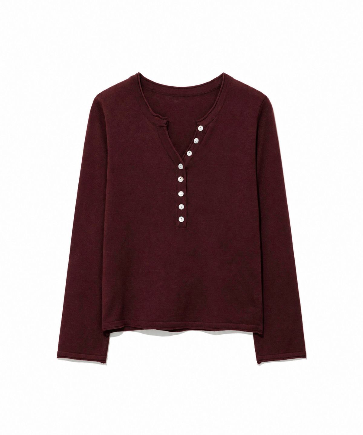 모아(MOAA) Soft Ribbed Button Knit Top 5 color