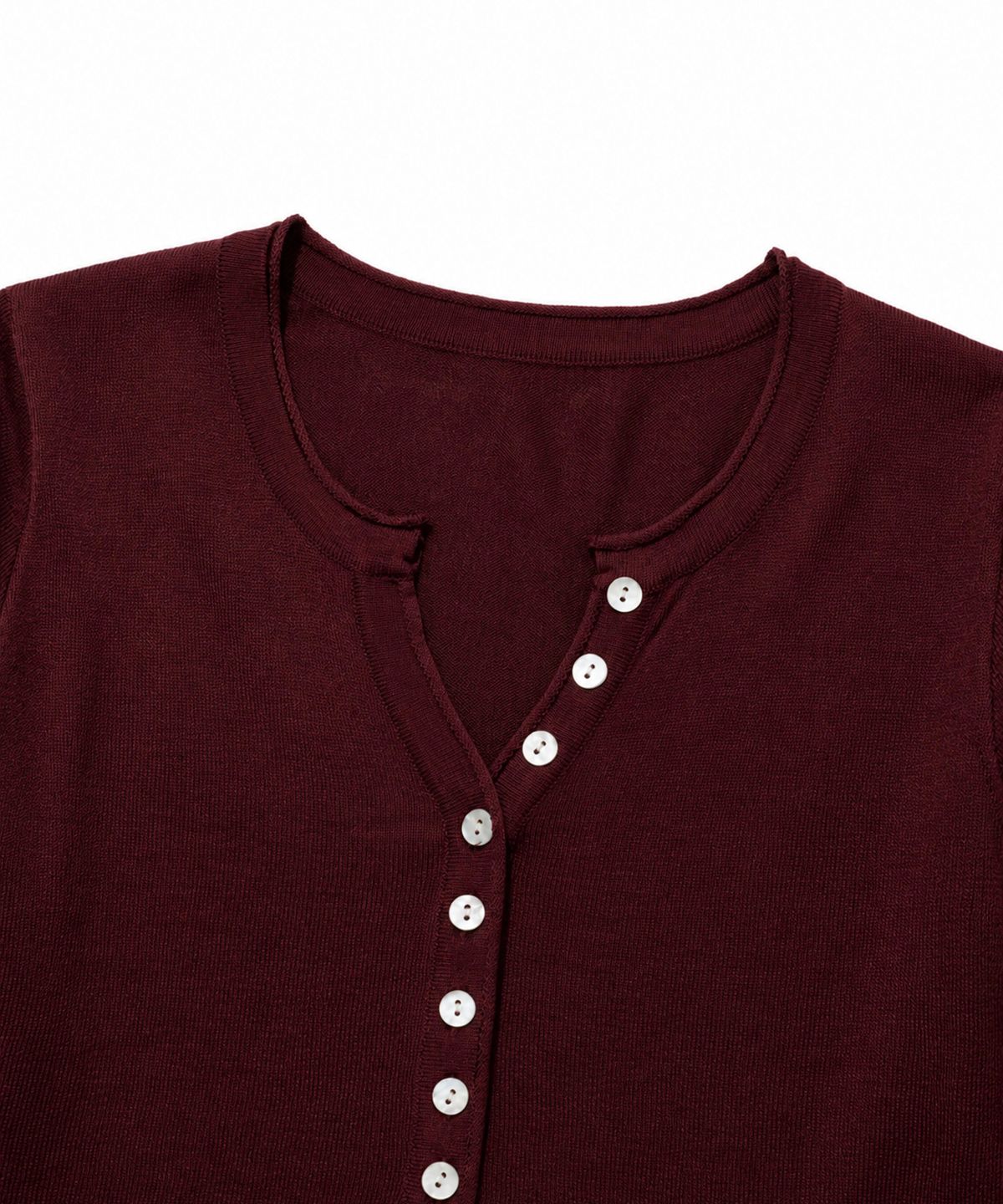 모아(MOAA) Soft Ribbed Button Knit Top 5 color