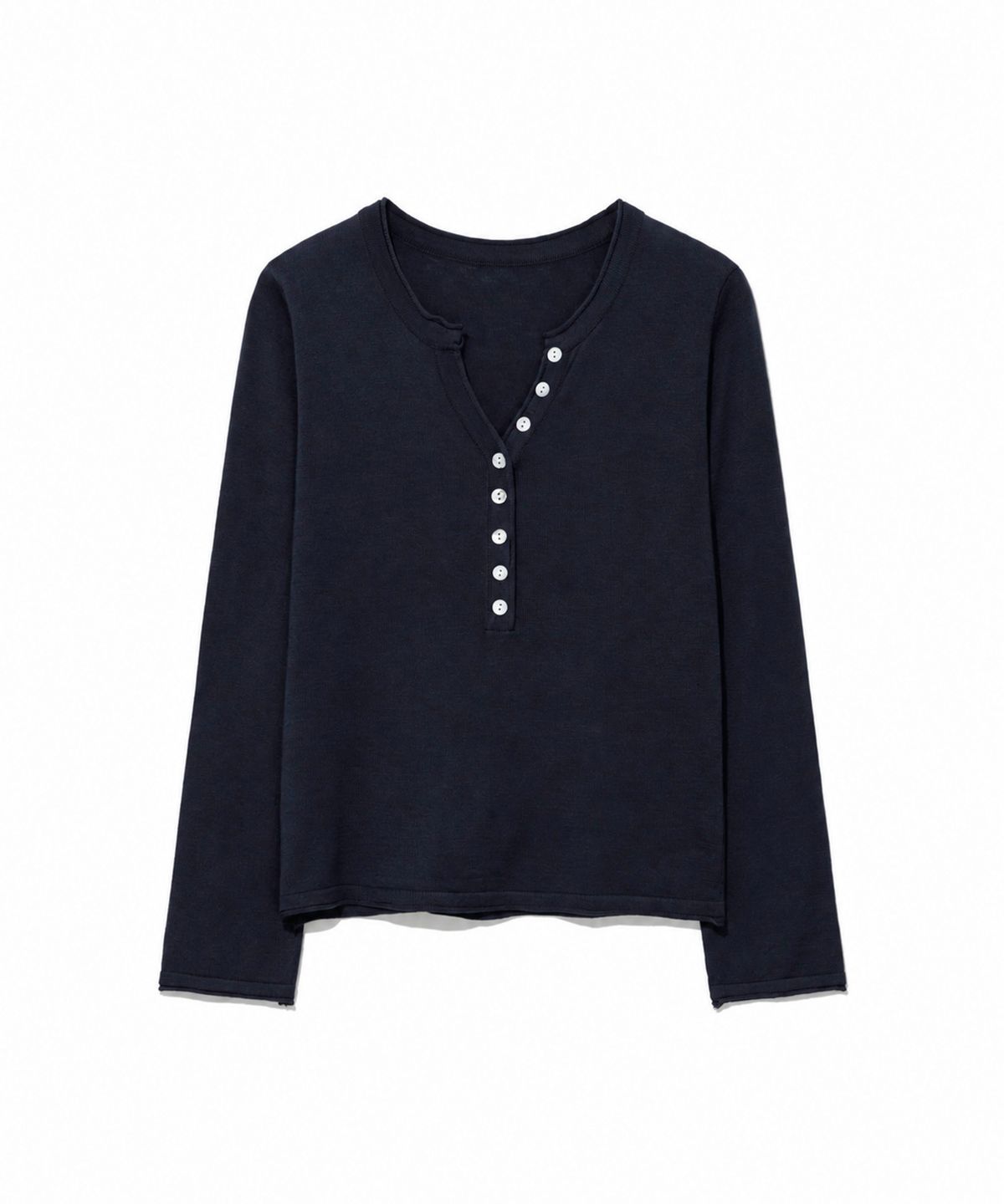 모아(MOAA) Soft Ribbed Button Knit Top 5 color