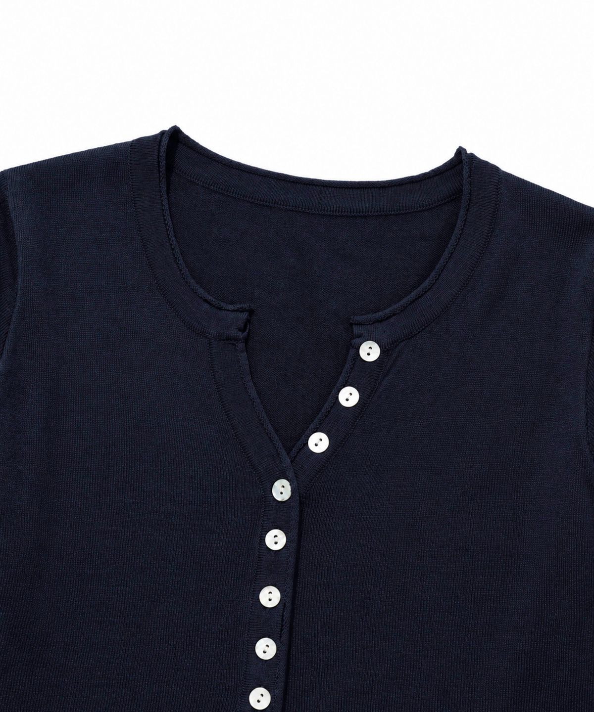 모아(MOAA) Soft Ribbed Button Knit Top 5 color