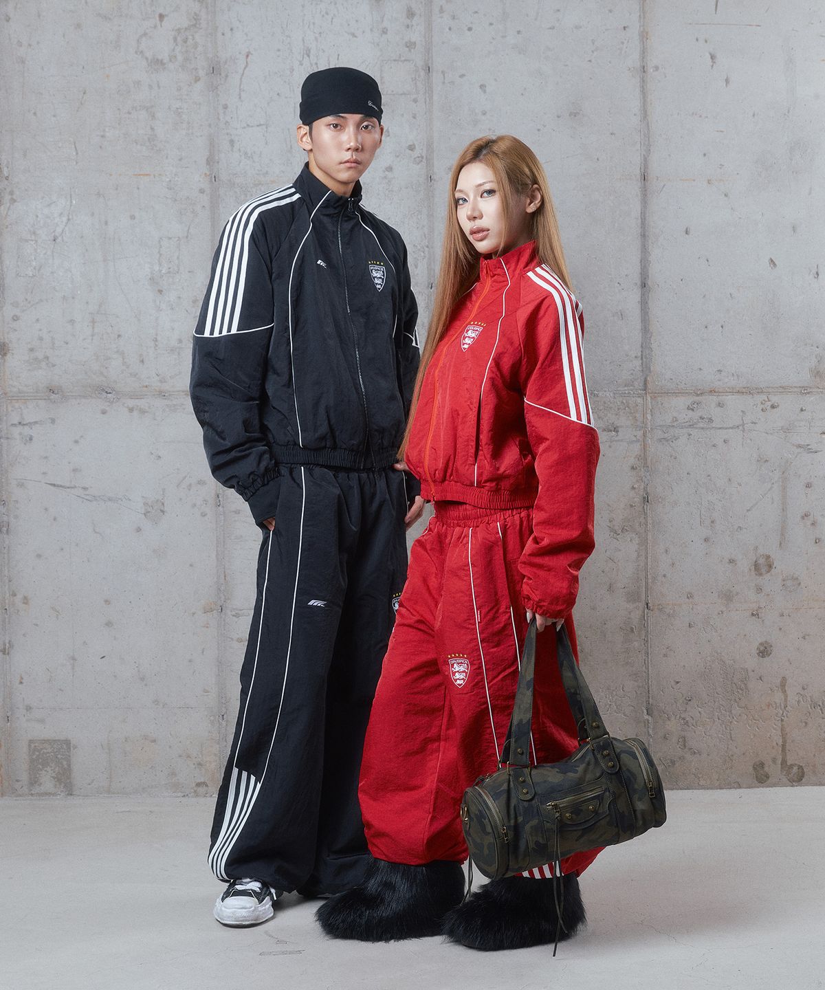 디오스피스(DAUSPICE) (DUC) Hooligan Track Jacket Black