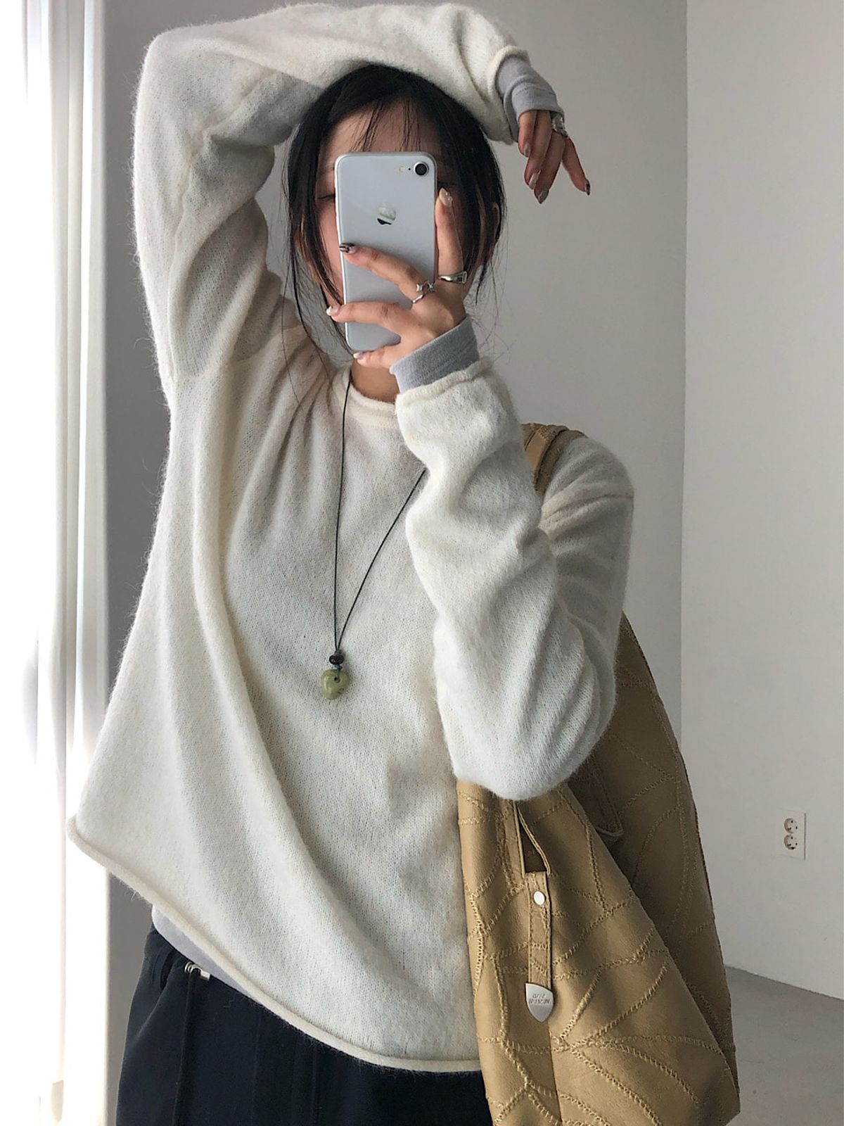 아포엠(APOEM) Soft Roll Mohair Knit (4C)