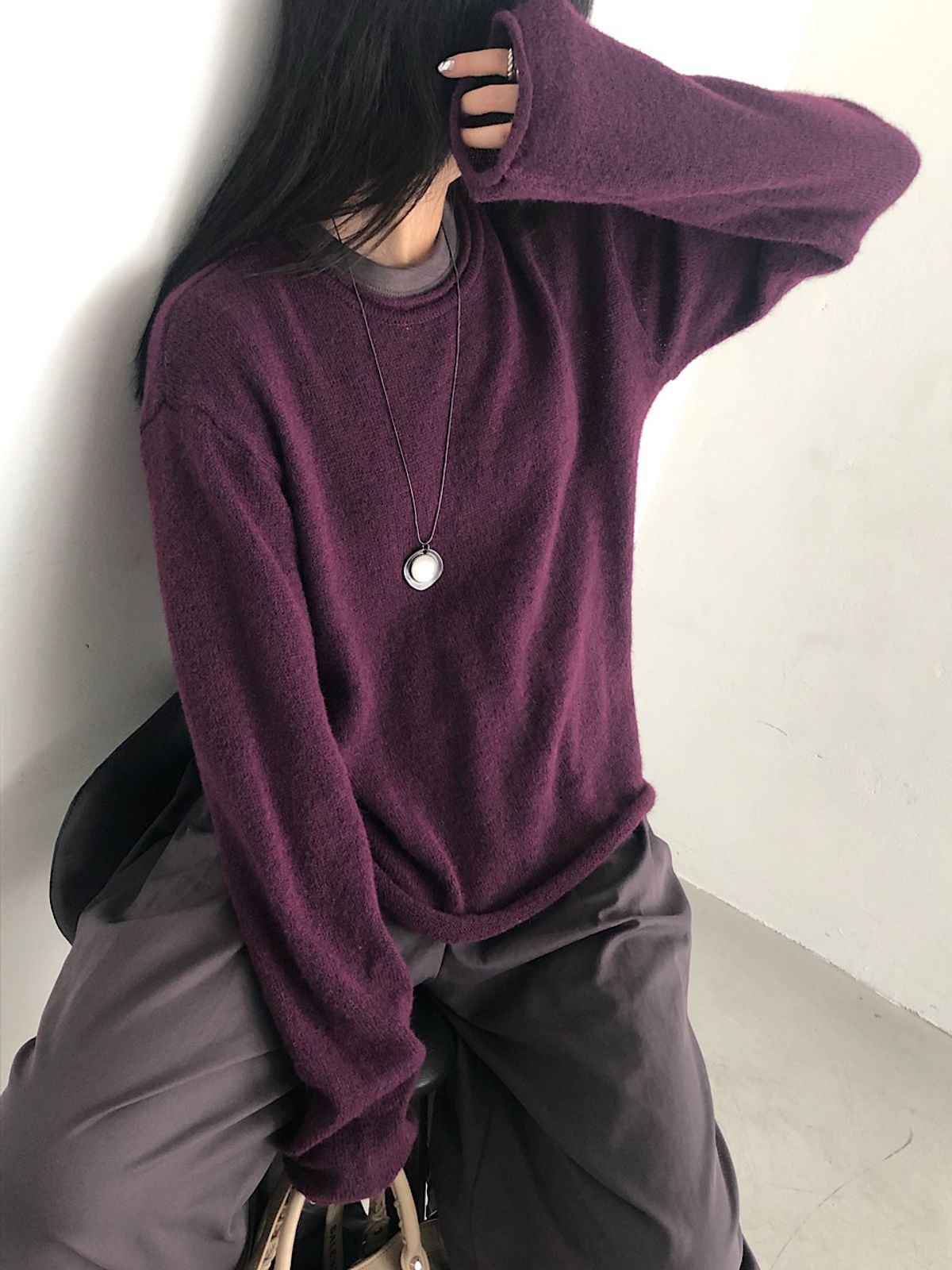 아포엠(APOEM) Soft Roll Mohair Knit (4C)