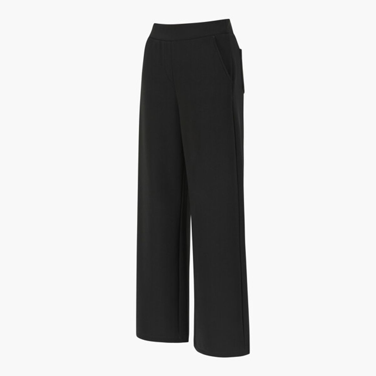르꼬끄 골프(LECOQ GOLF) 여성 에센셜 기모 와이드 팬츠 _BLCK GR422LPTO4