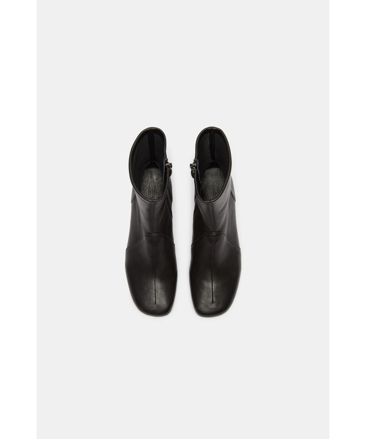 슈콤마보니(SUECOMMA BONNIE) Square toe stretch sock ankle boots(black)_DG3CW26505BLK