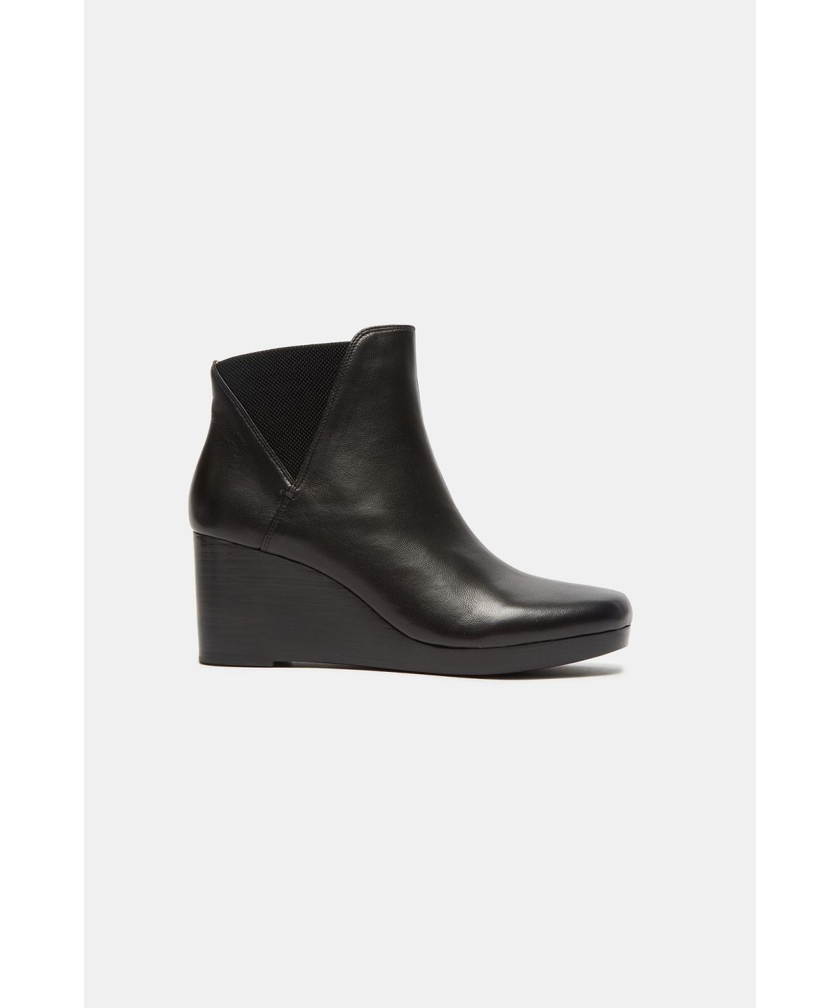슈콤마보니(SUECOMMA BONNIE) Side banding wedge heel ankle boots(black)_DG3CW26504BLK