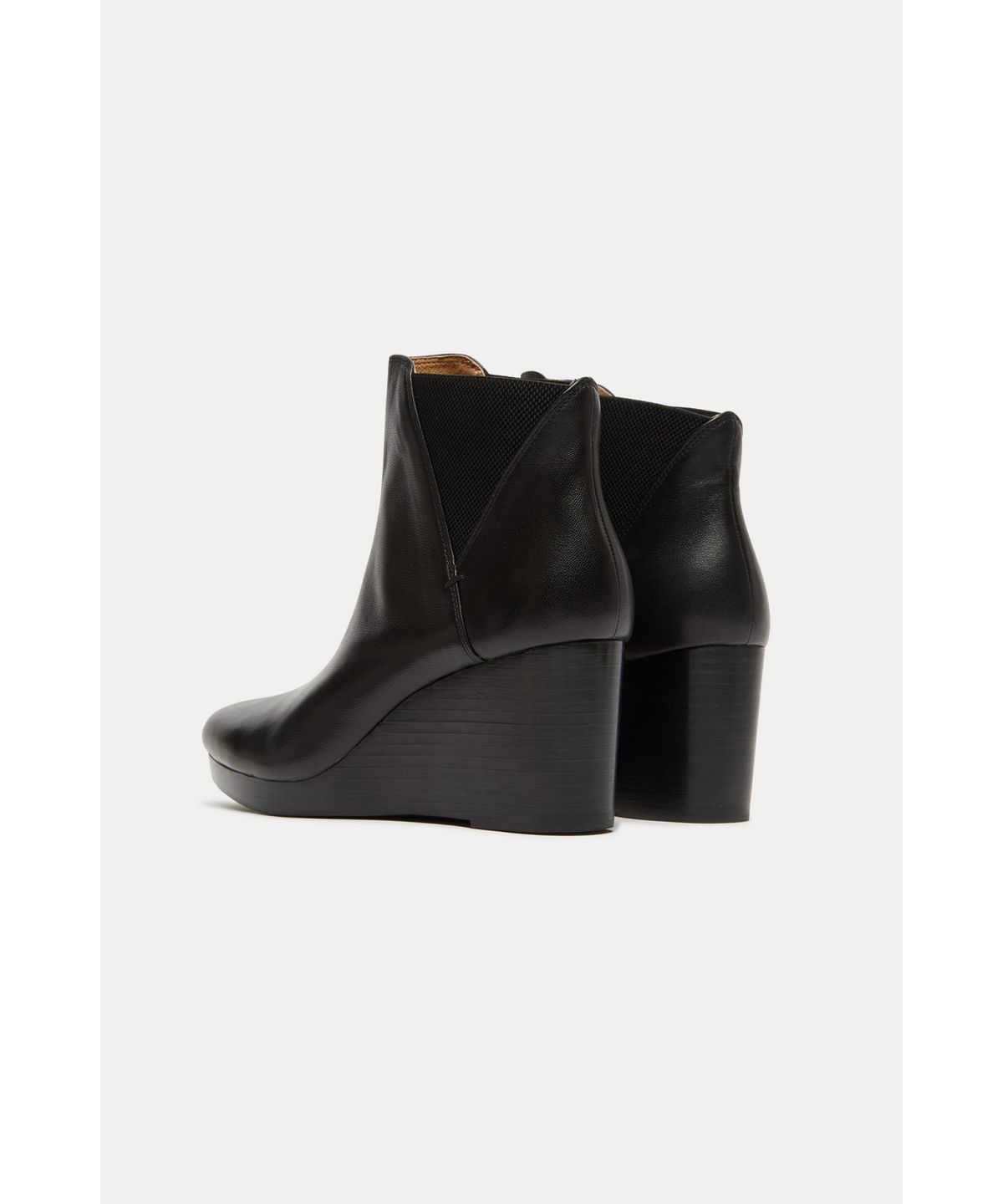 슈콤마보니(SUECOMMA BONNIE) Side banding wedge heel ankle boots(black)_DG3CW26504BLK