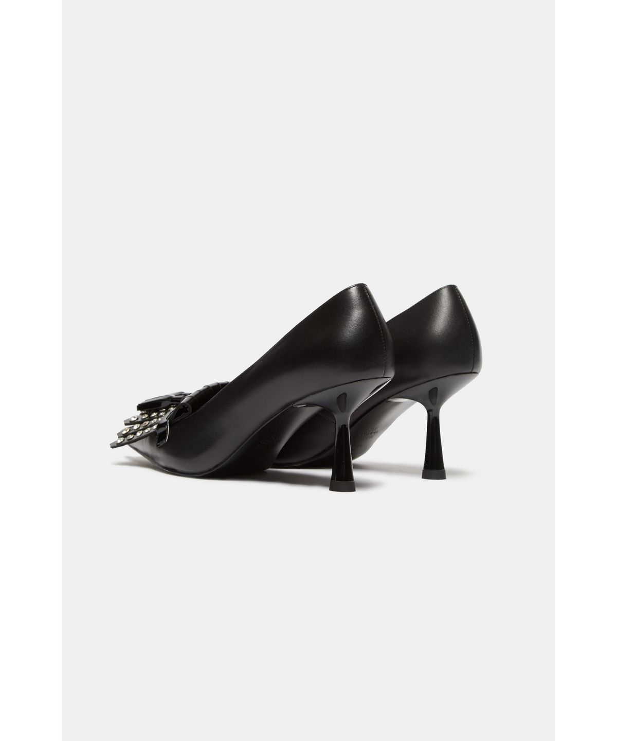 슈콤마보니(SUECOMMA BONNIE) Tessel stud decorated heel pumps(black)_DG1BA26506BLK