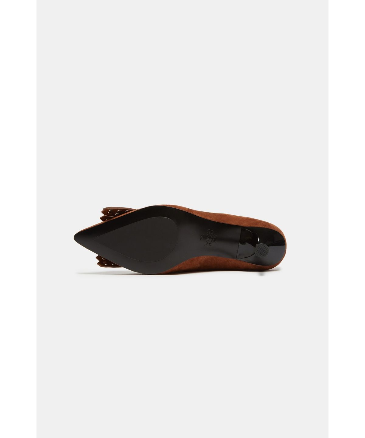 슈콤마보니(SUECOMMA BONNIE) Tessel stud decorated heel pumps(brown)_DG1BA26506BRN