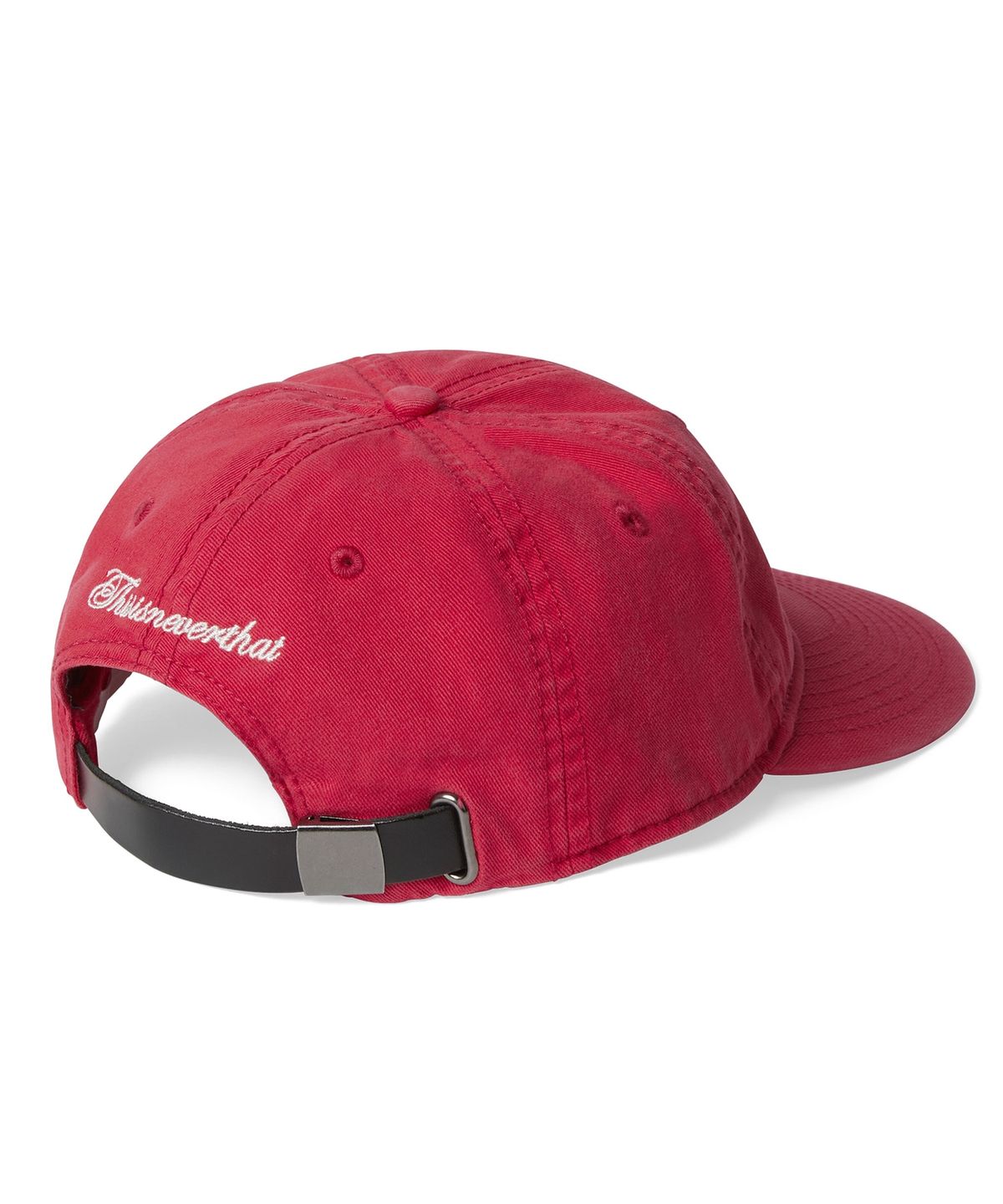 디스이즈네버댓(THISISNEVERTHAT) Washed Thi Logo Cap Red