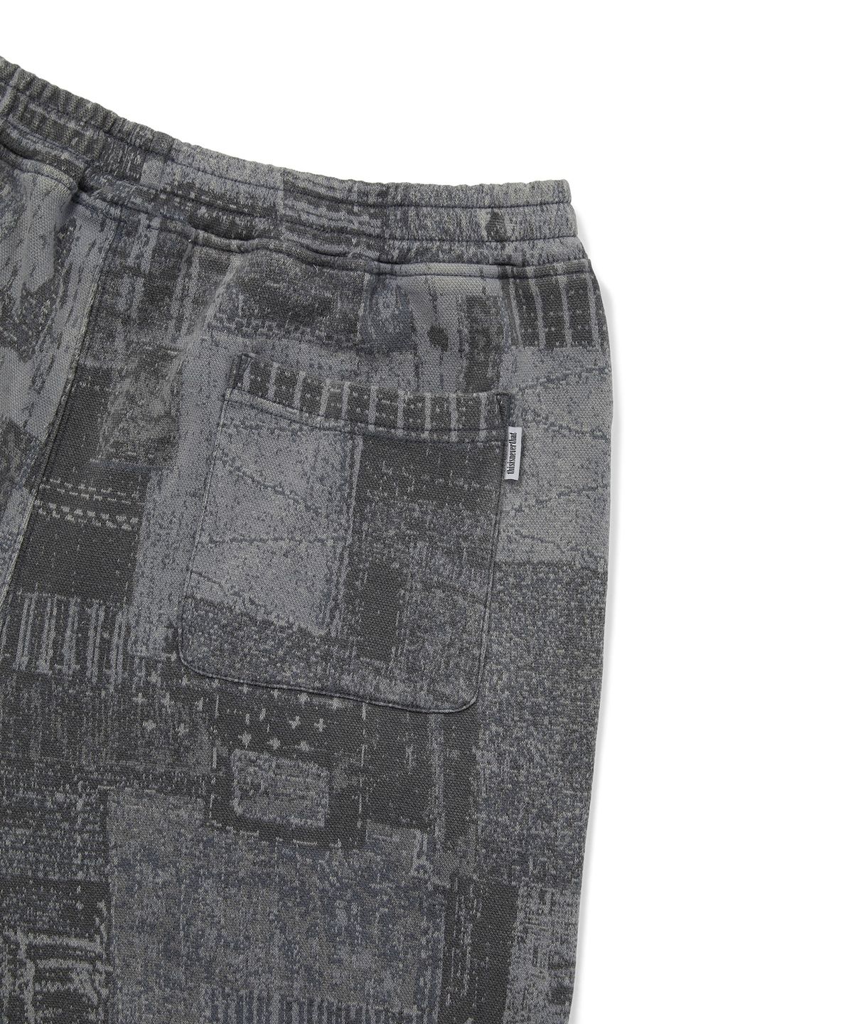 디스이즈네버댓(THISISNEVERTHAT) Crazy Faded Jacquard Sweatpant Patchwork