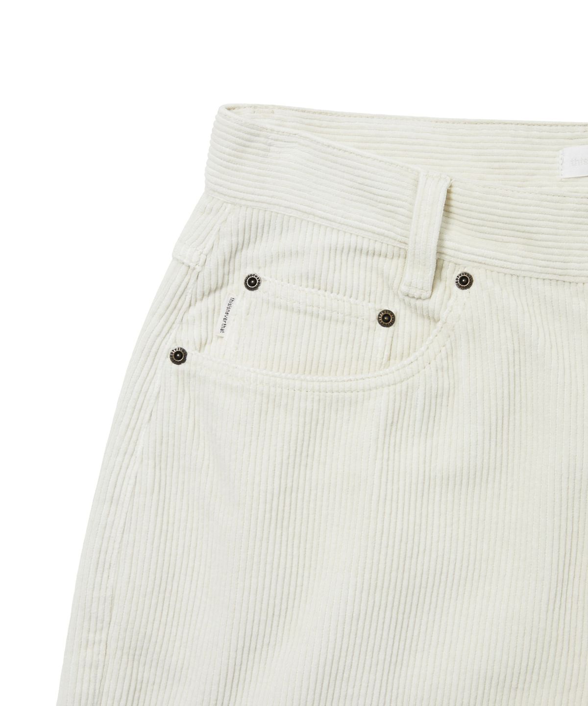 디스이즈네버댓(THISISNEVERTHAT) Overdyed Corduroy Pant Stone