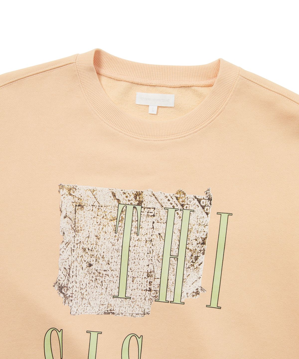 디스이즈네버댓(THISISNEVERTHAT) THI SIS Crewneck Apricot