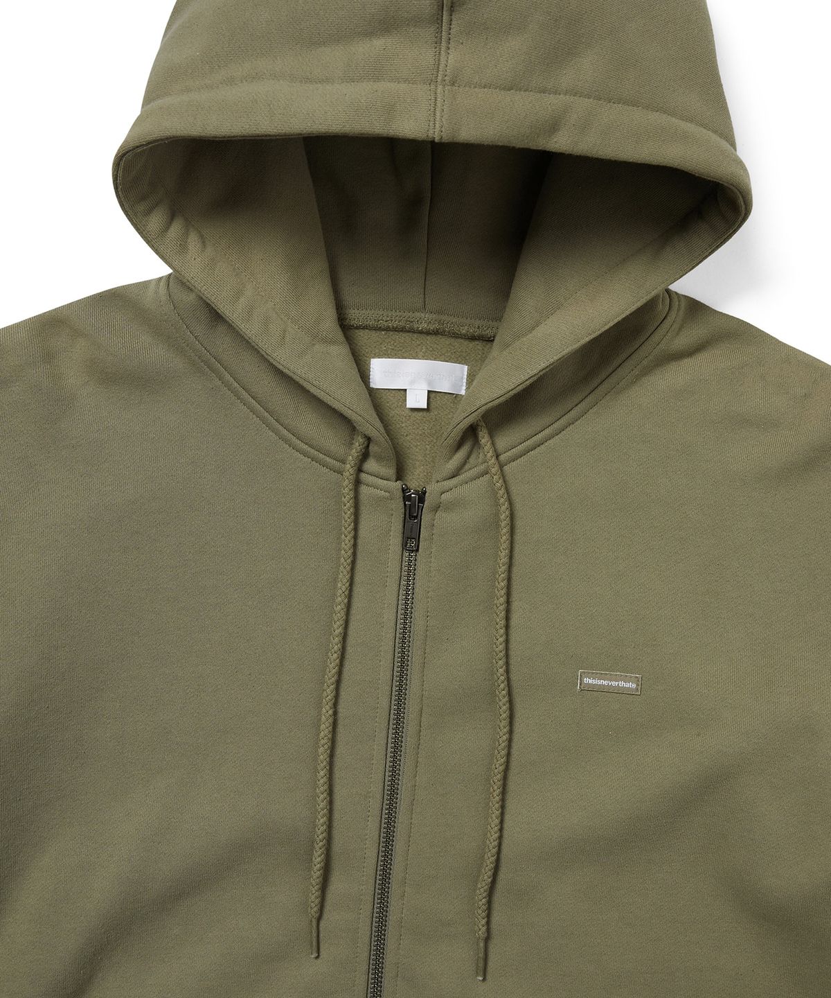 디스이즈네버댓(THISISNEVERTHAT) T.N.T. Classic HDP Zip Up Sweat Olive