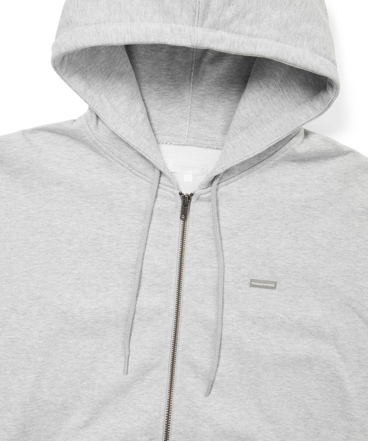 디스이즈네버댓(THISISNEVERTHAT) T.N.T. Classic HDP Zip Up Sweat Heather Grey