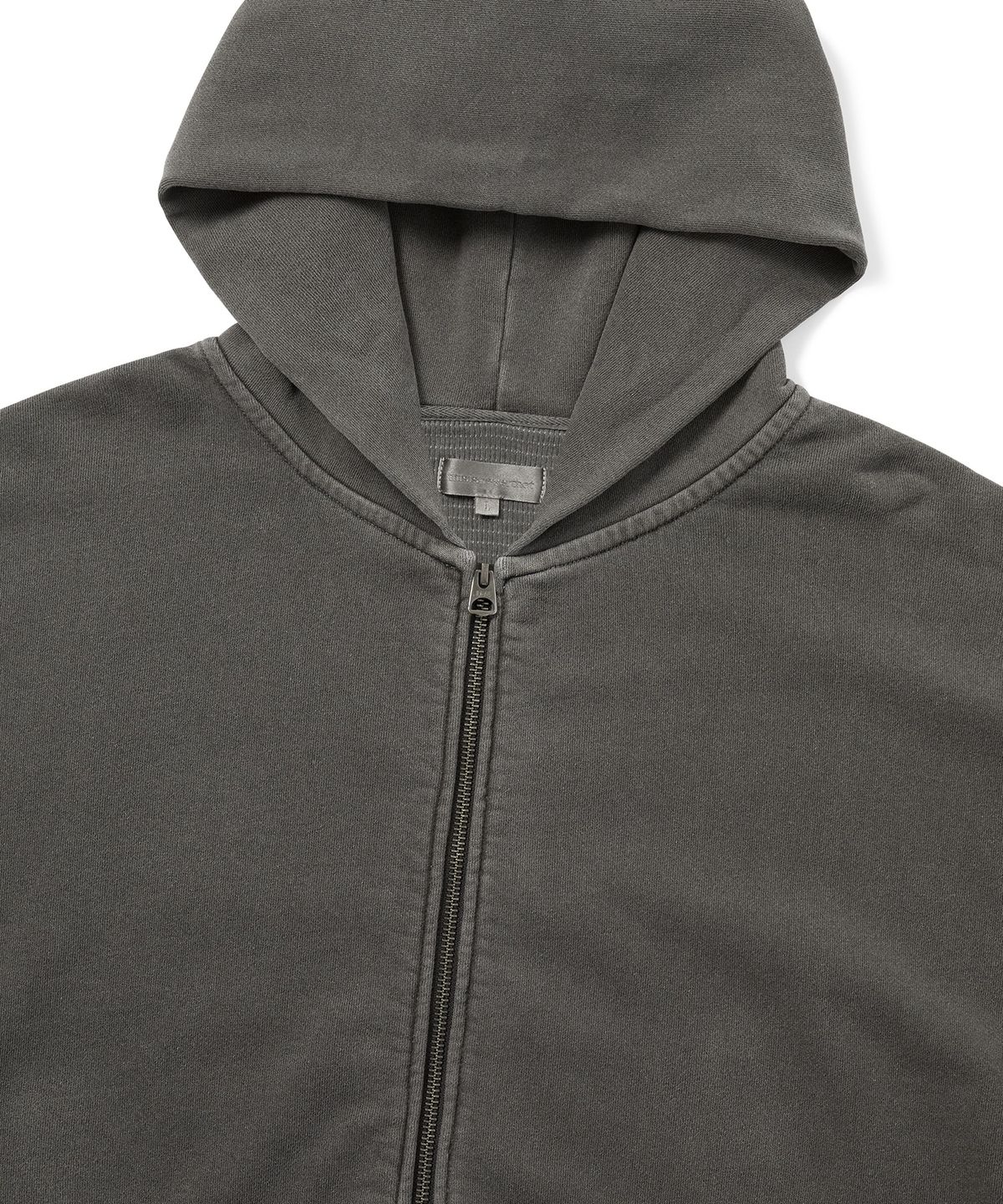 디스이즈네버댓(THISISNEVERTHAT) Faded Thermal Zip Up Hoodie Charcoal