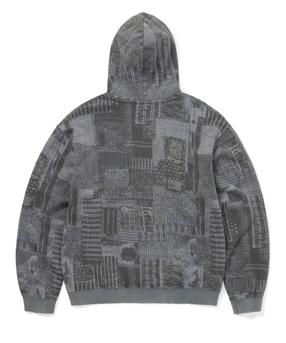 디스이즈네버댓(THISISNEVERTHAT) Crazy Faded Thermal Zip Up Hoodie Patchwork
