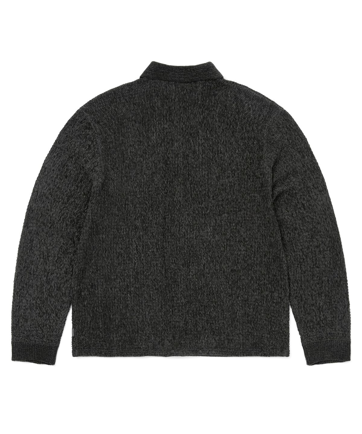 디스이즈네버댓(THISISNEVERTHAT) Velvet Knit Polo Off Black