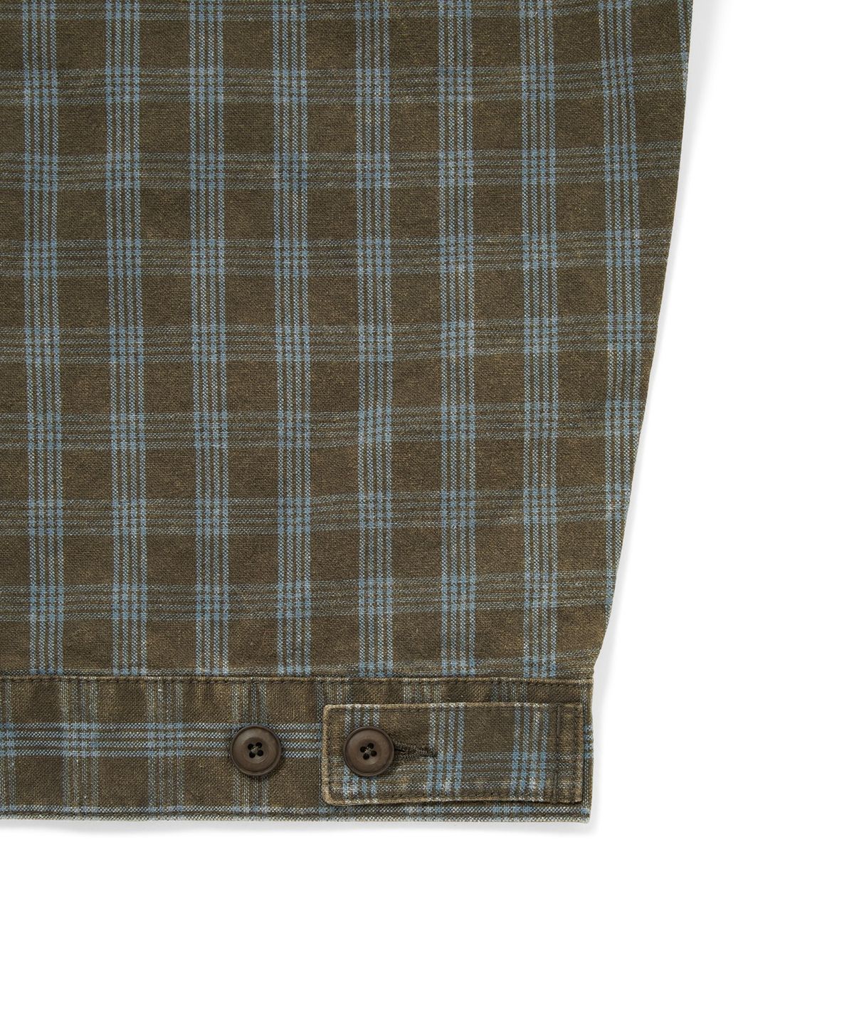 디스이즈네버댓(THISISNEVERTHAT) Washed Check Trucker Jacket Brown