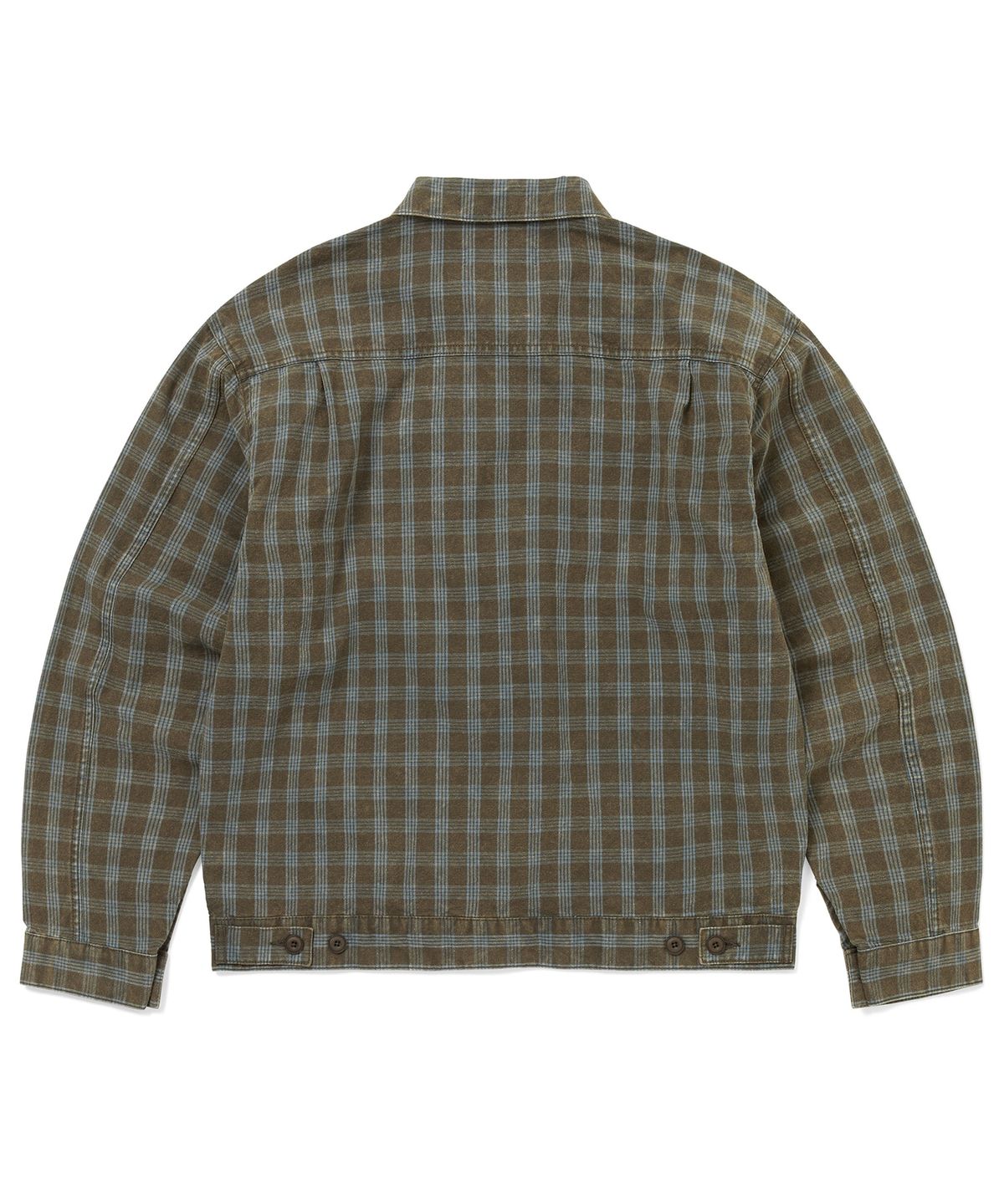 디스이즈네버댓(THISISNEVERTHAT) Washed Check Trucker Jacket Brown