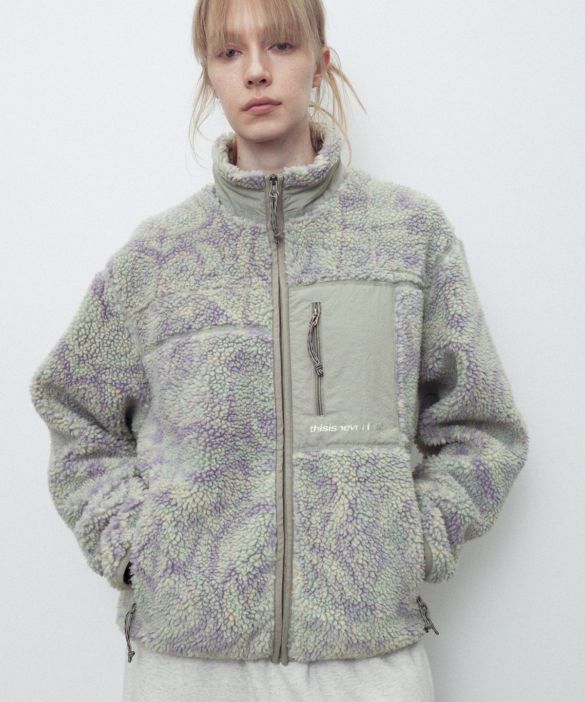 디스이즈네버댓(THISISNEVERTHAT) SP Sherpa Fleece Jacket Mint