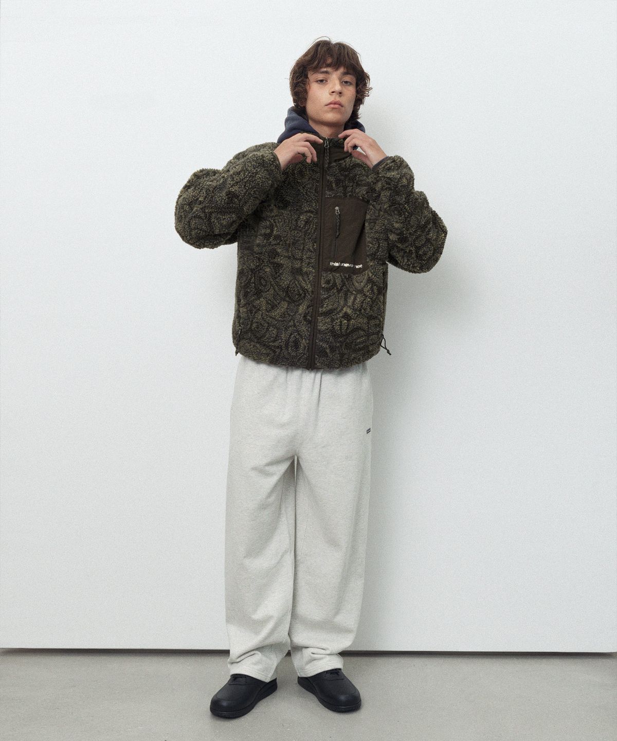 디스이즈네버댓(THISISNEVERTHAT) SP Sherpa Fleece Jacket Brown