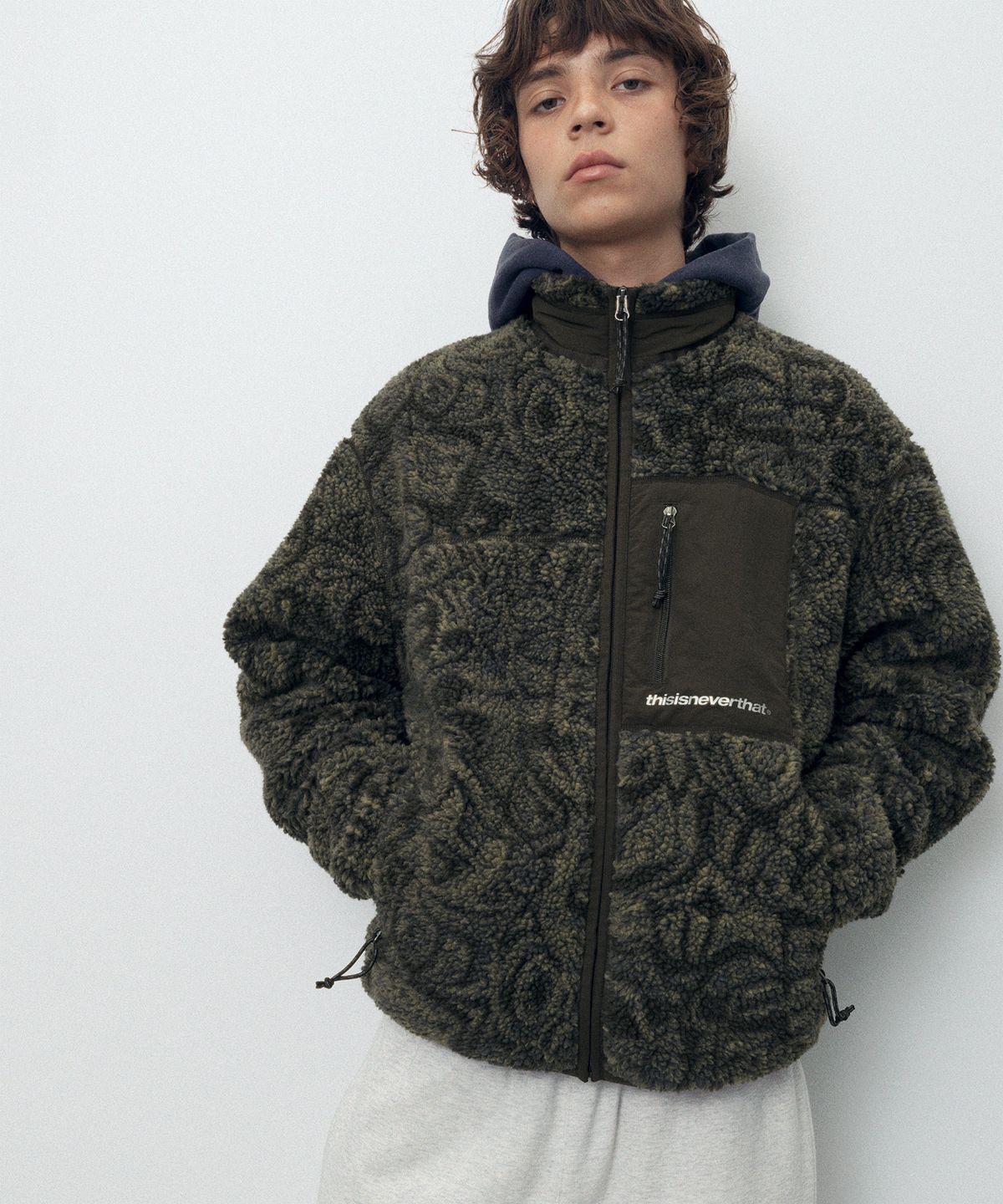 디스이즈네버댓(THISISNEVERTHAT) SP Sherpa Fleece Jacket Brown