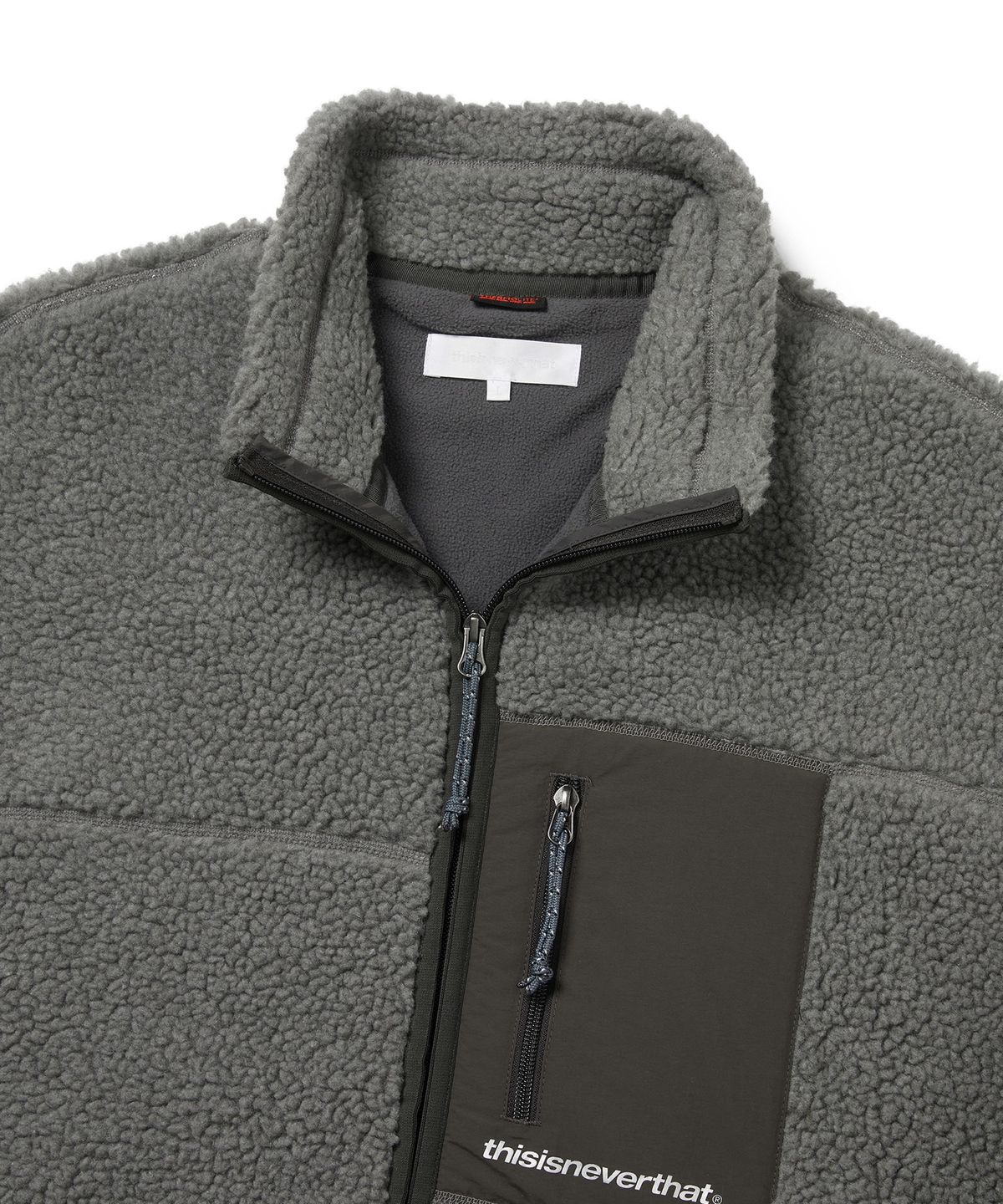 디스이즈네버댓(THISISNEVERTHAT) SP Sherpa Fleece Jacket Charcoal