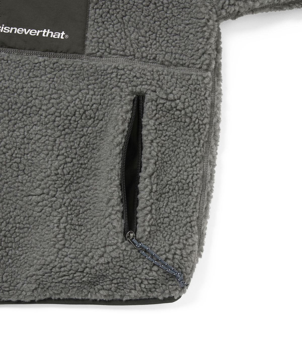 디스이즈네버댓(THISISNEVERTHAT) SP Sherpa Fleece Jacket Charcoal