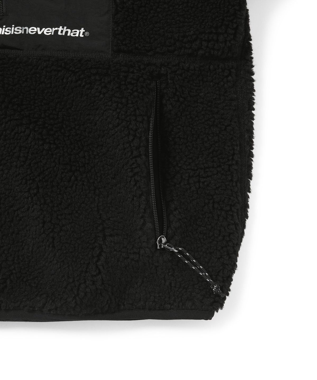디스이즈네버댓(THISISNEVERTHAT) SP Sherpa Fleece Jacket Black