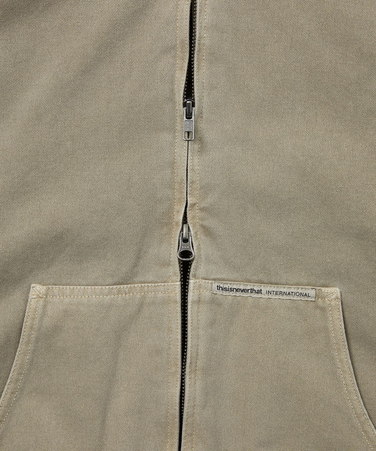디스이즈네버댓(THISISNEVERTHAT) Overdyed Hooded Jacket Beige