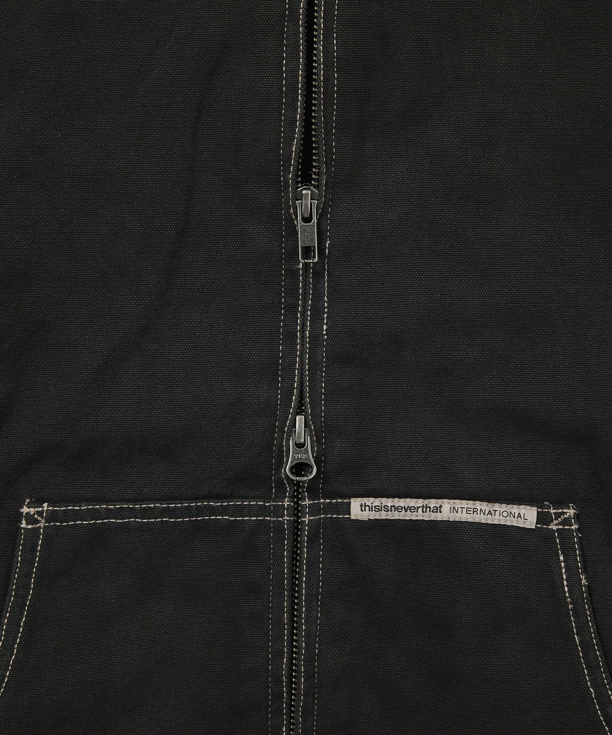 디스이즈네버댓(THISISNEVERTHAT) Overdyed Hooded Jacket Black