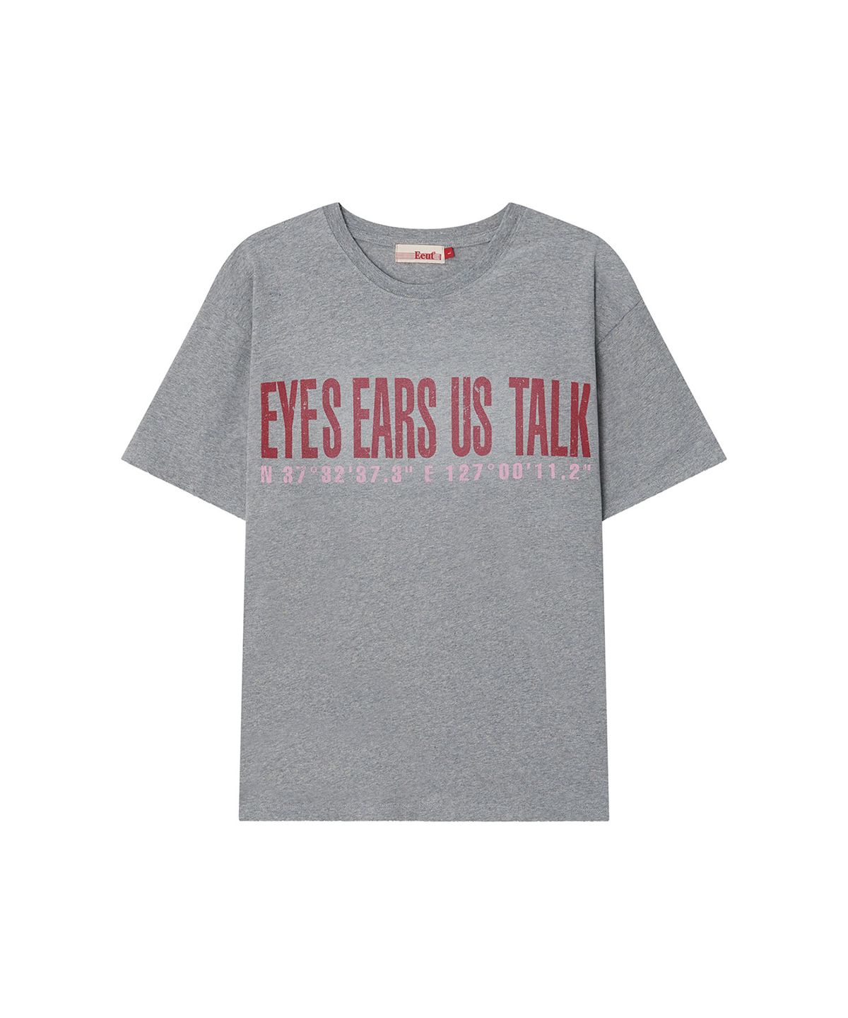 이우트(EEUT) EEUT COORDINATE T-SHIRT / MELANGE GRAY