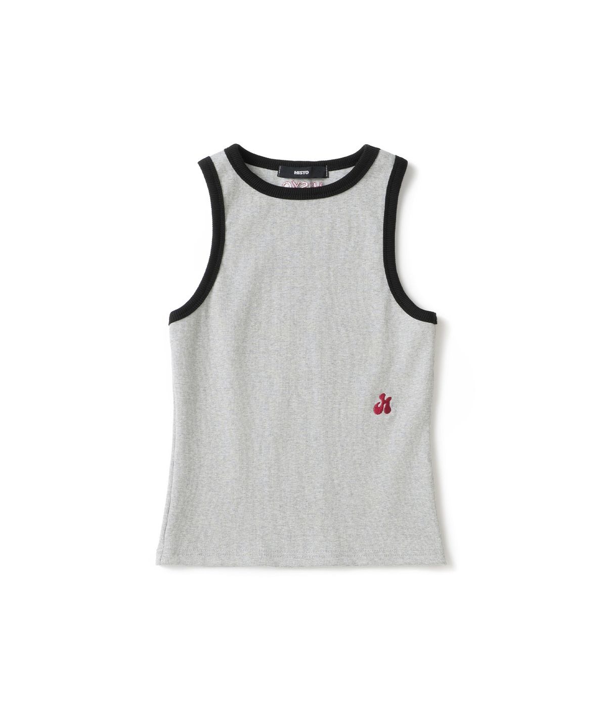 히쇼(HISYO) Tiny Heart Tank Top - Grey