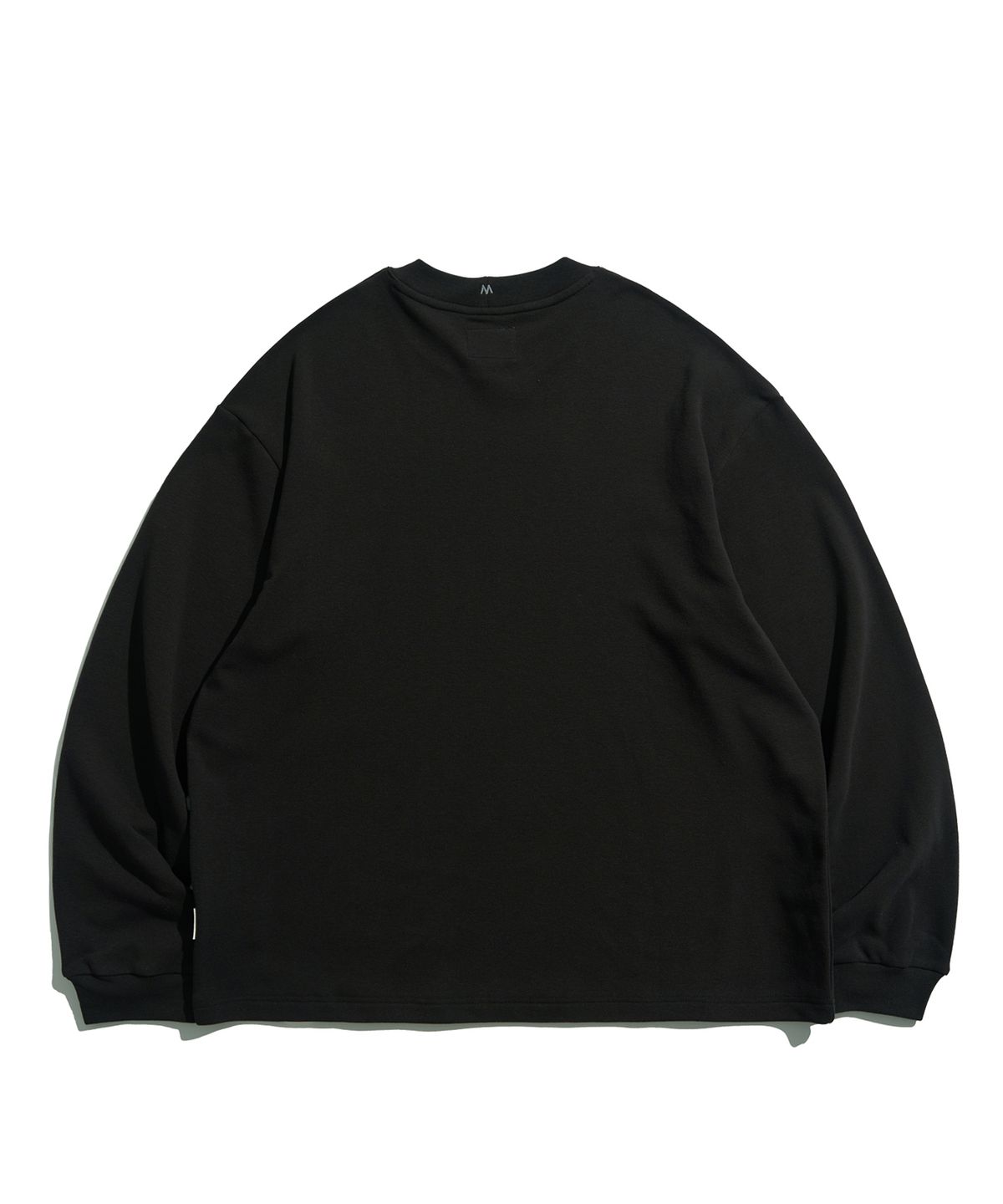 미드업데이트(MIDUPDATE) Heavy Blank Loose L/S Tee_BLK