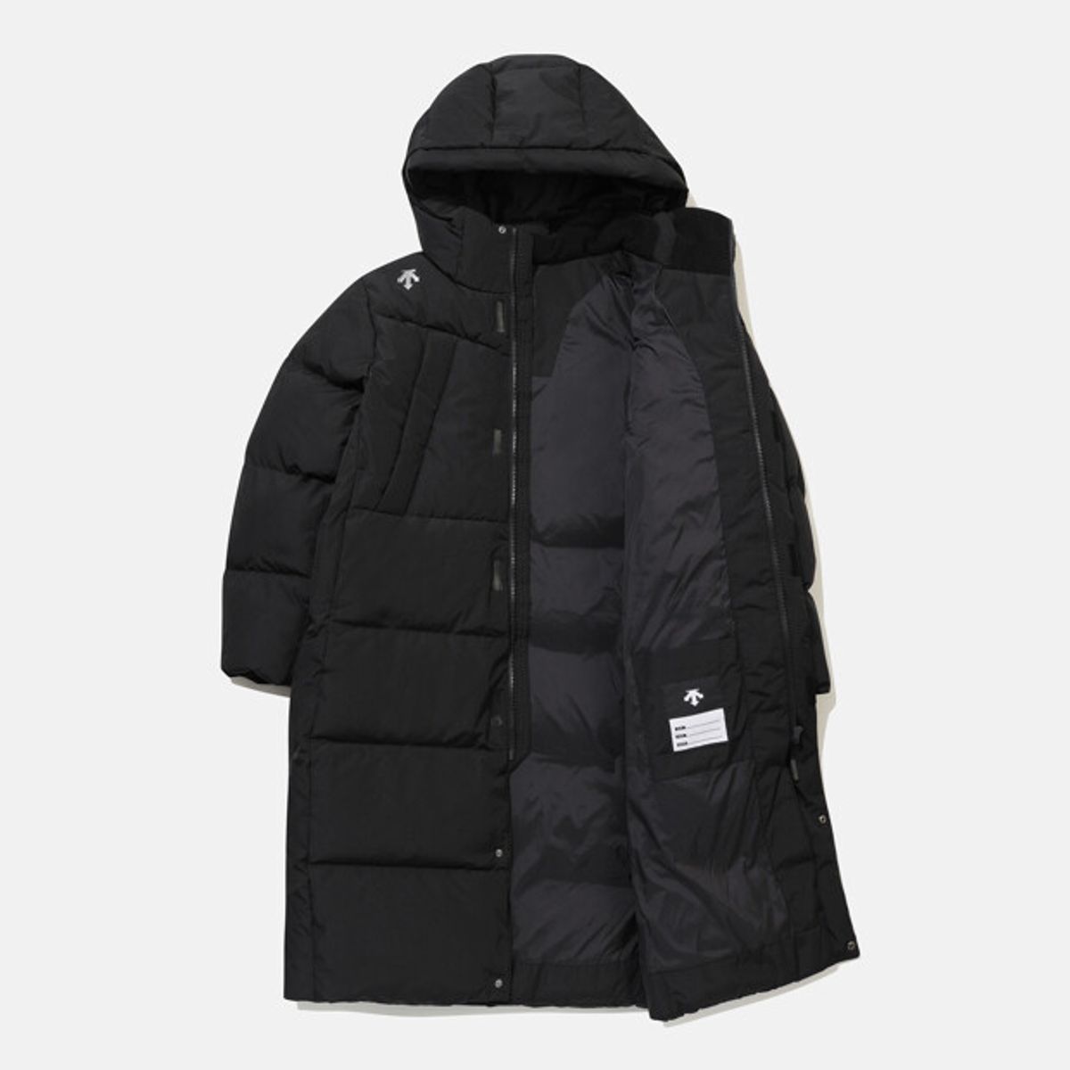 데상트(DESCENTE) 영애슬릿 캐논 롱 다운 자켓 블랙 SR42JSDJO2
