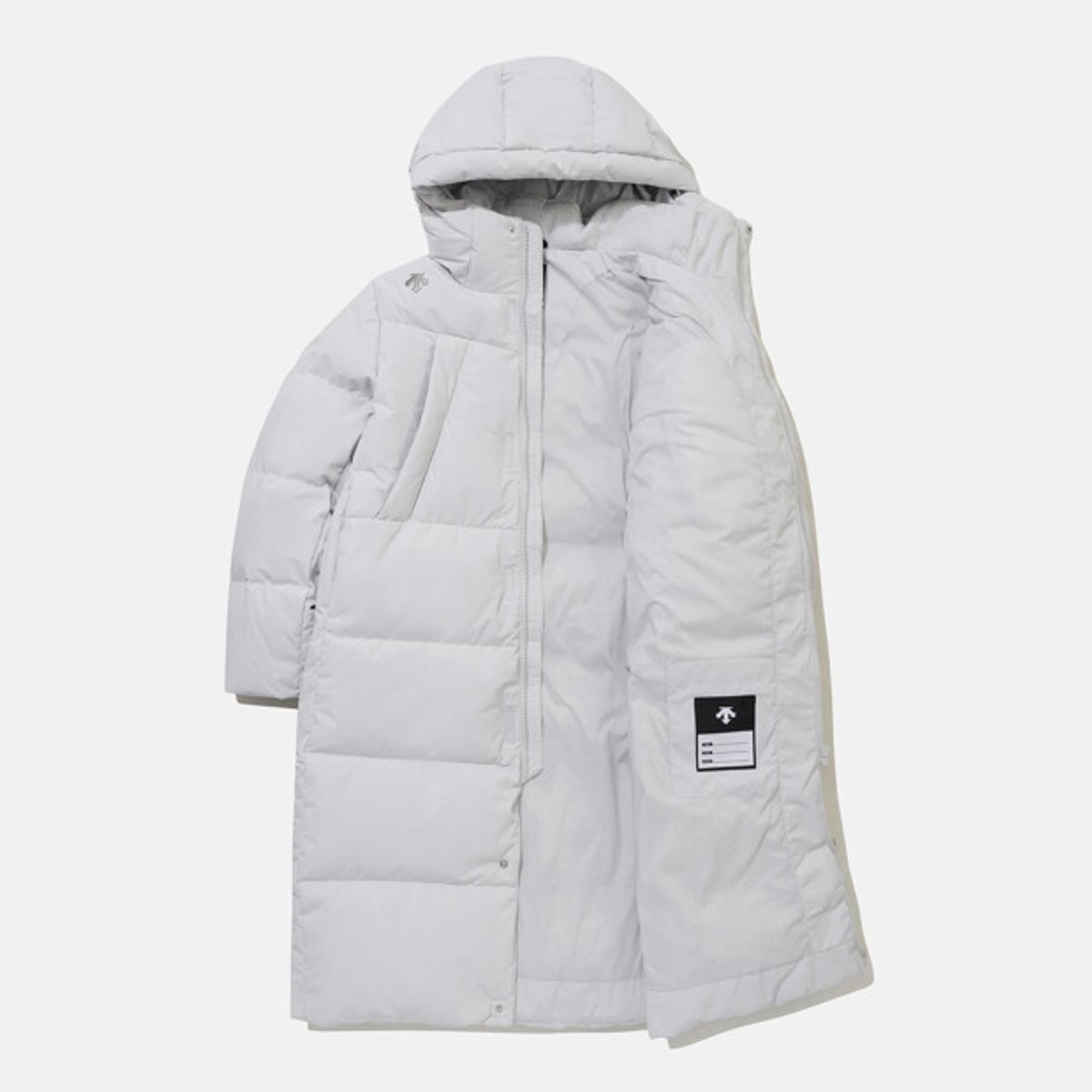 데상트(DESCENTE) 영애슬릿 캐논 롱 다운 자켓 그레이 SR42JSDJO2