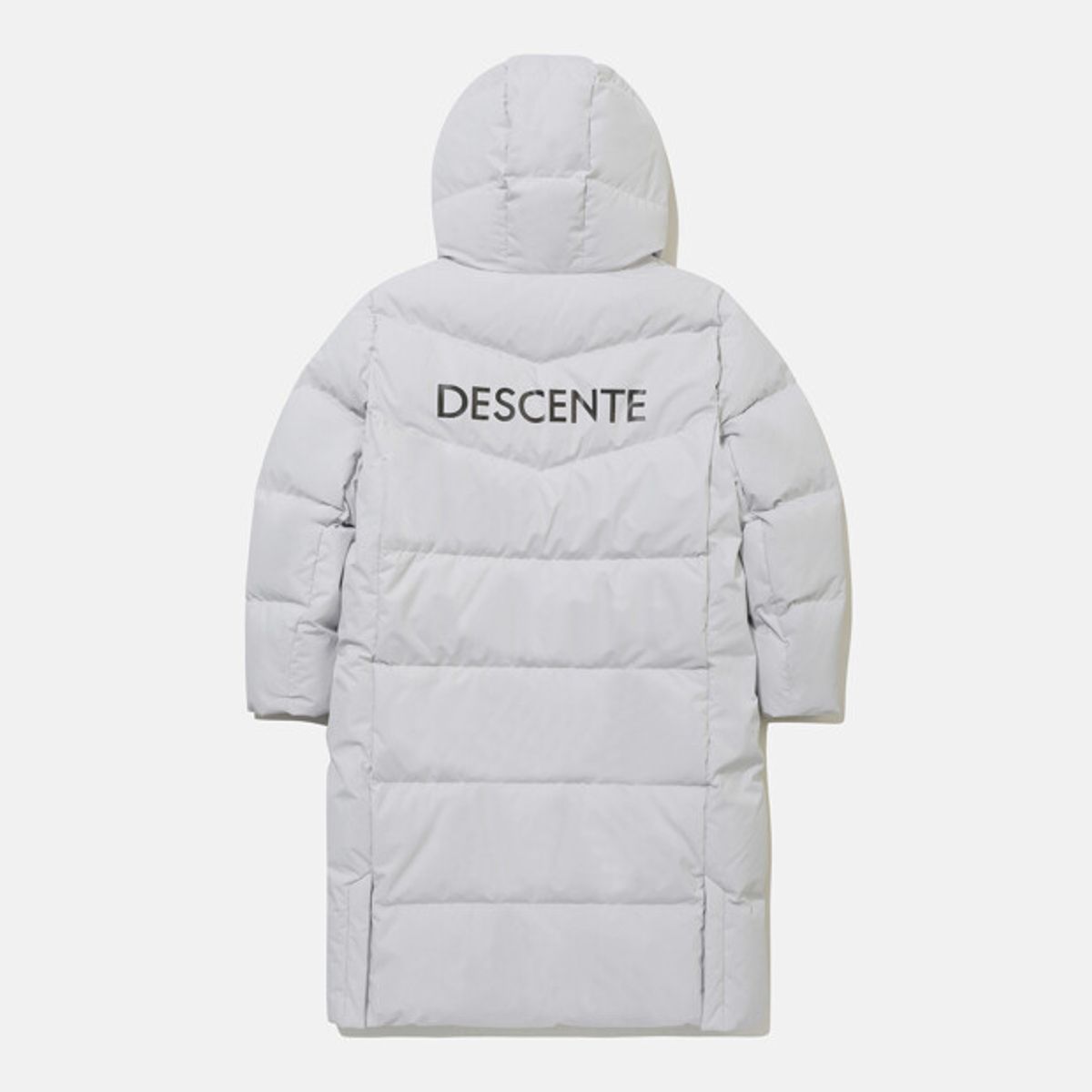 데상트(DESCENTE) 영애슬릿 캐논 롱 다운 자켓 그레이 SR42JSDJO2