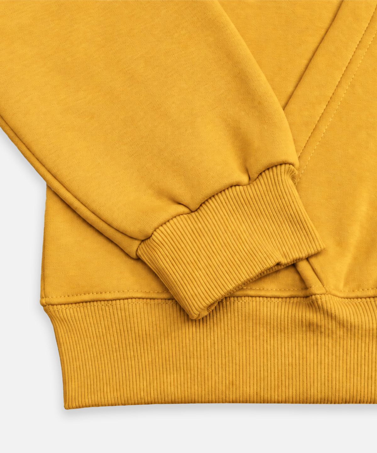 메종니아트(MAISON DE NEART) [남녀공용] 레글런 기모 투웨이 지퍼 후드집업 (Mustard)
