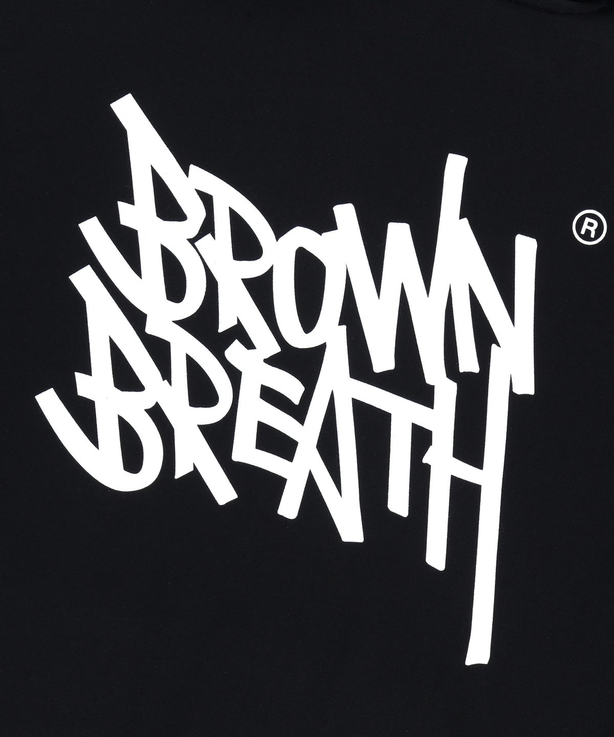 브라운브레스(BROWNBREATH) TAG OG HOODIE - BLACK