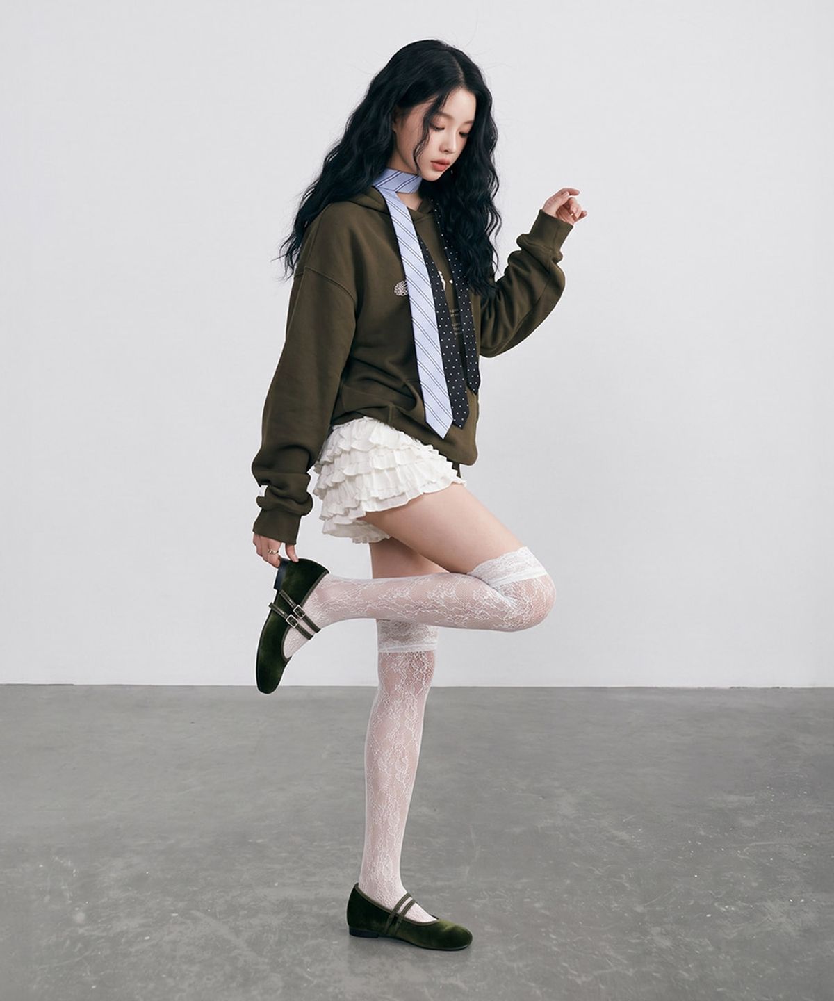 착한구두(CHAAKAN) (+4.5cm) 파라 키높이 스트랩 메리제인 플랫 PMFBS3i003