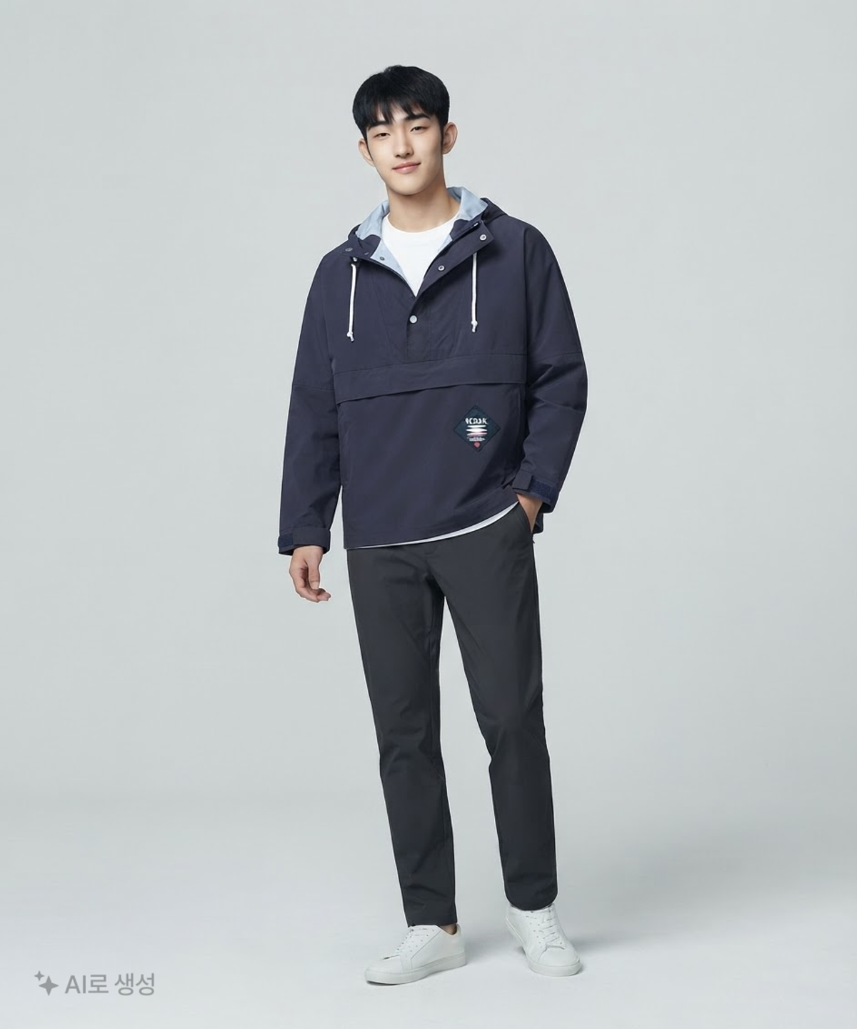 코닥(KODAK) 에센셜 로고와펜 후드 아노락 S