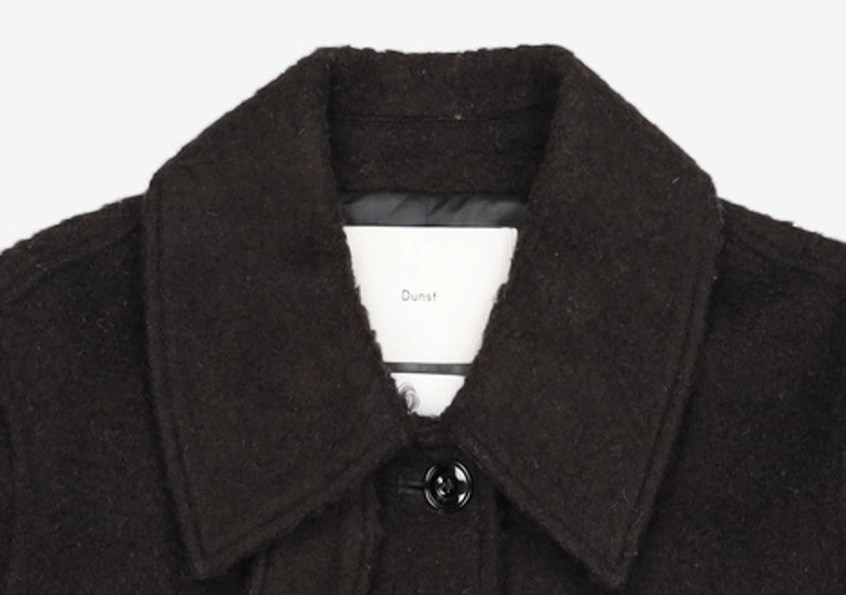 던스트(DUNST) CROP SINGLE WOOL COAT BOUCLE S