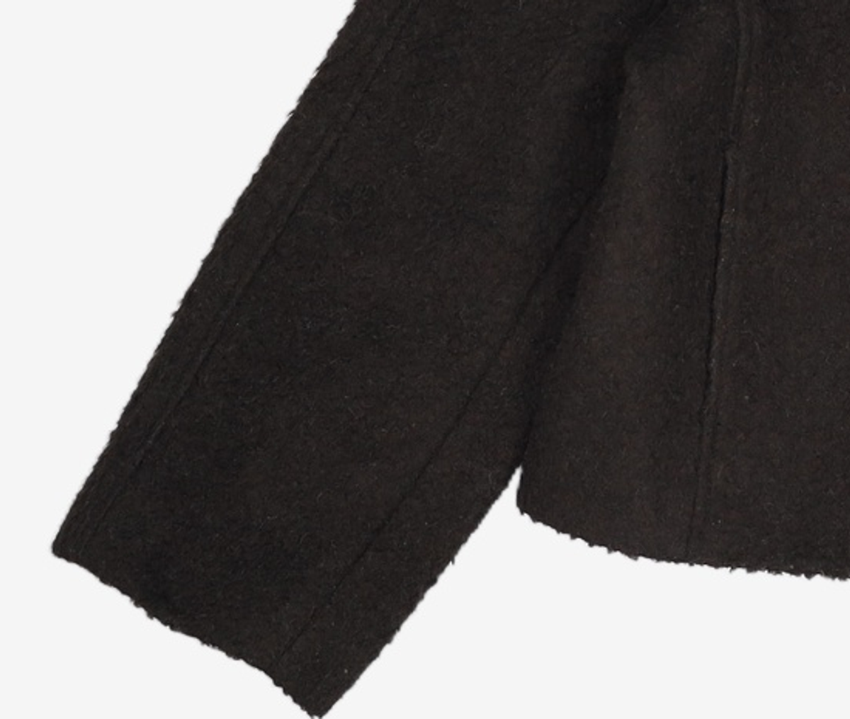 던스트(DUNST) CROP SINGLE WOOL COAT BOUCLE S