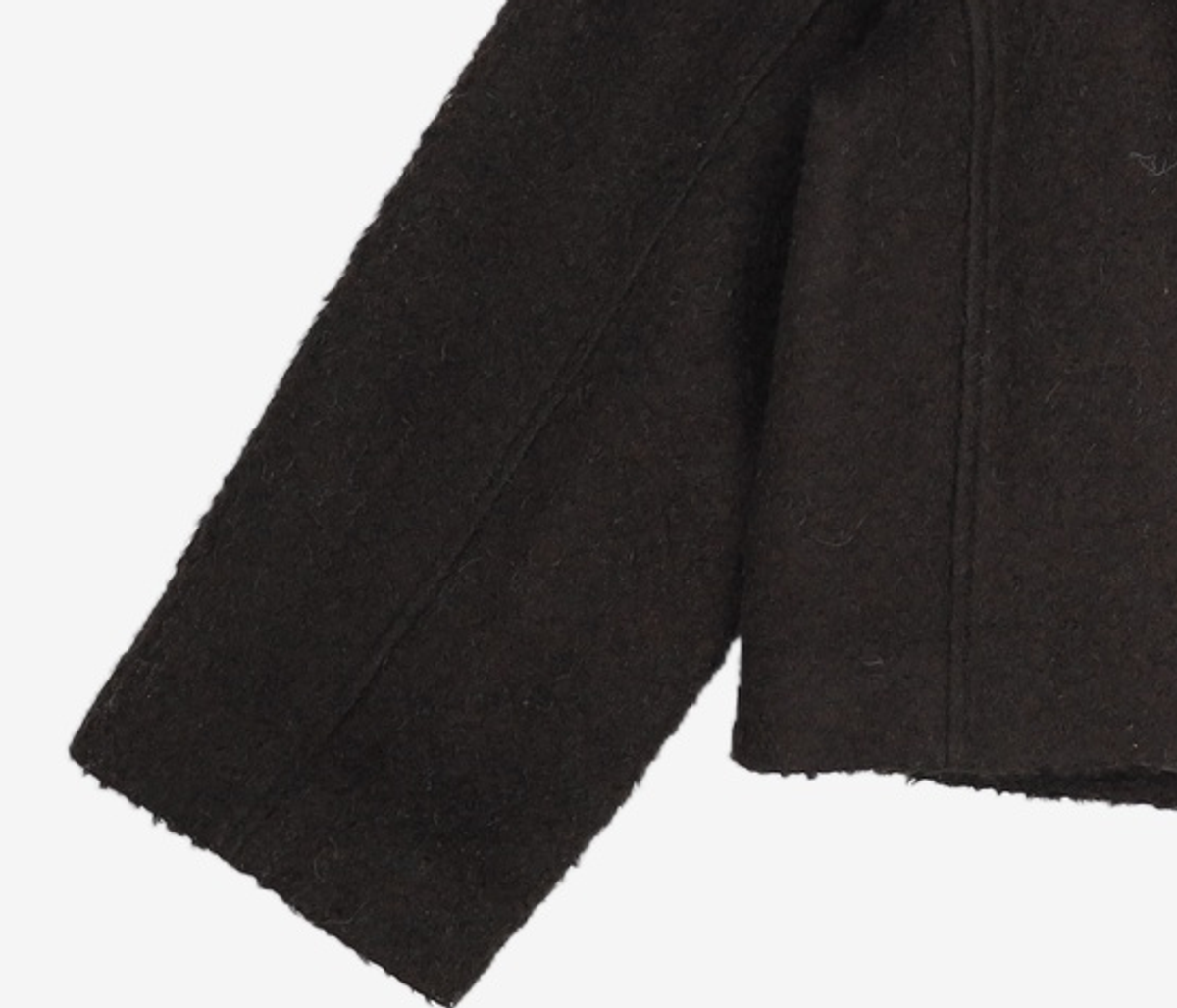 던스트(DUNST) CROP SINGLE WOOL COAT BOUCLE S
